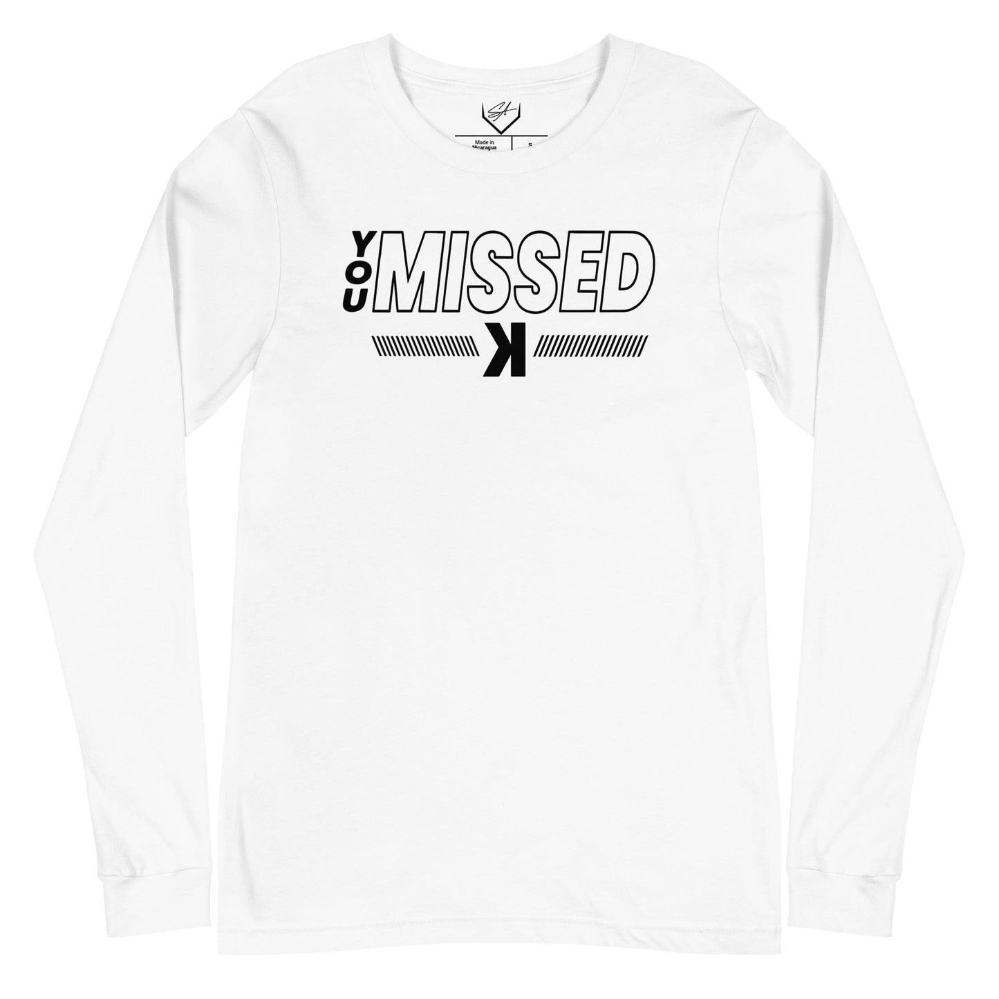 SA Apparel Adult Long Sleeve White / S You Missed - Adult Long Sleeve