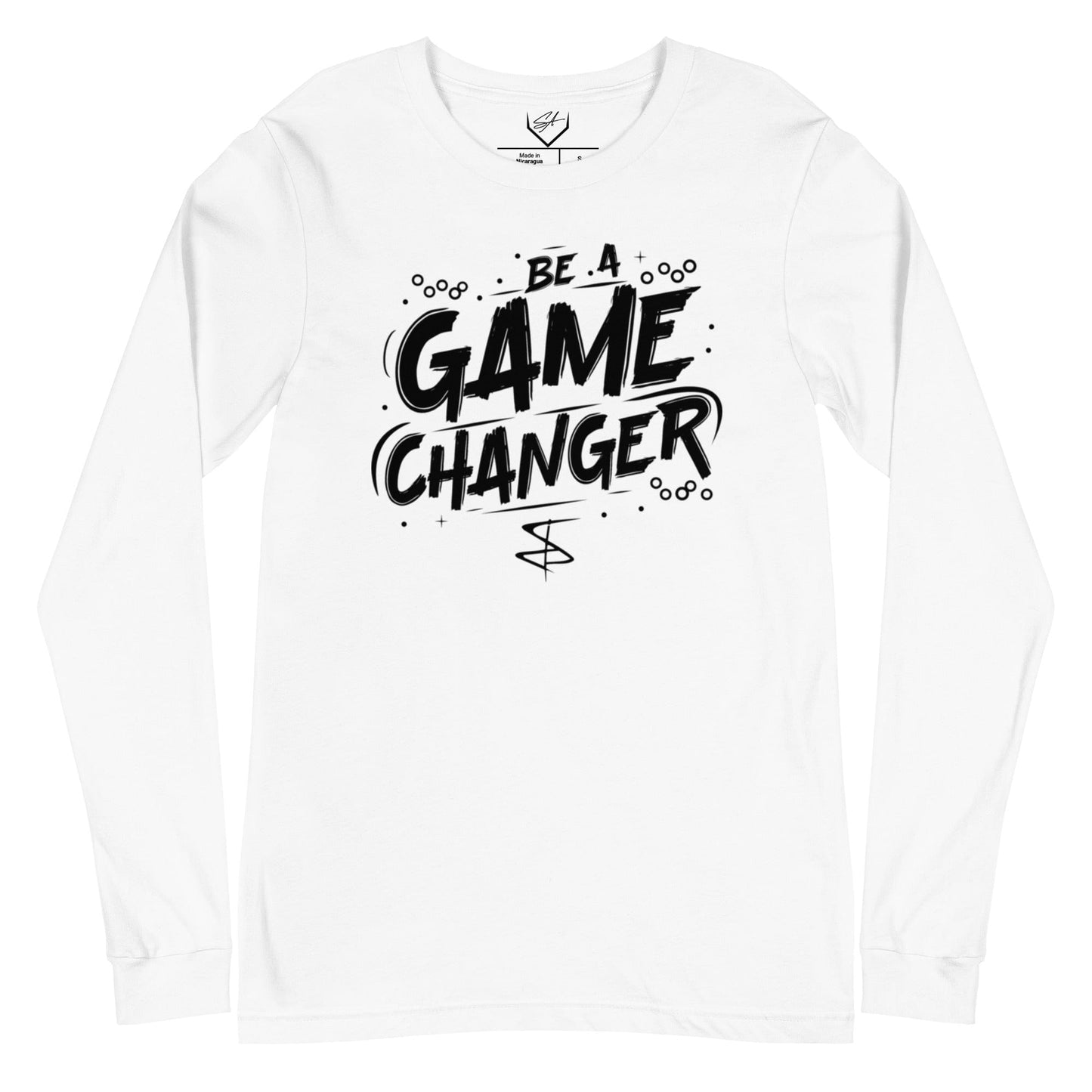 SA Apparel White / S Be A Game Changer - Adult Long Sleeve