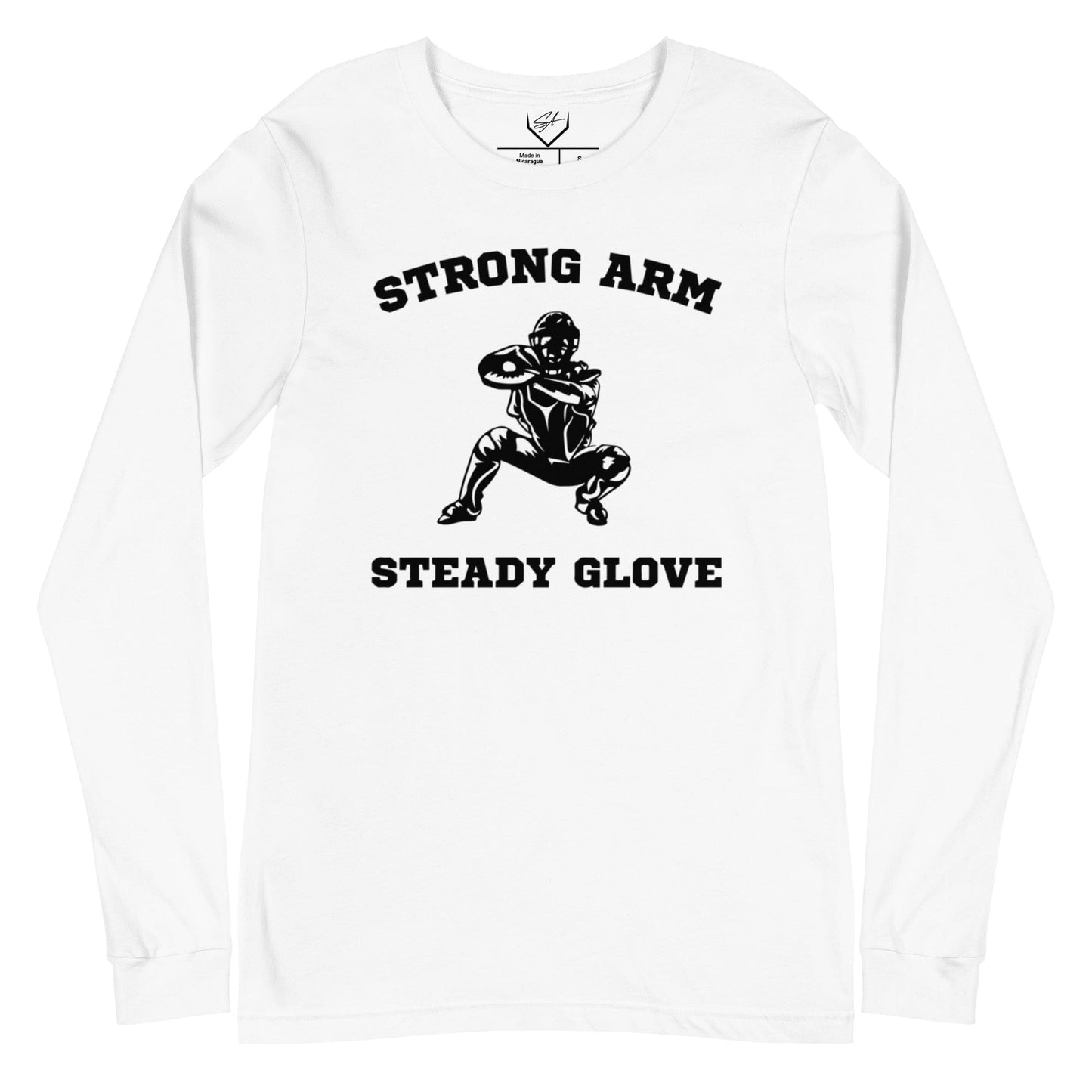 SA Apparel White / S Strong Arm, Steady Glove - Adult Long Sleeve