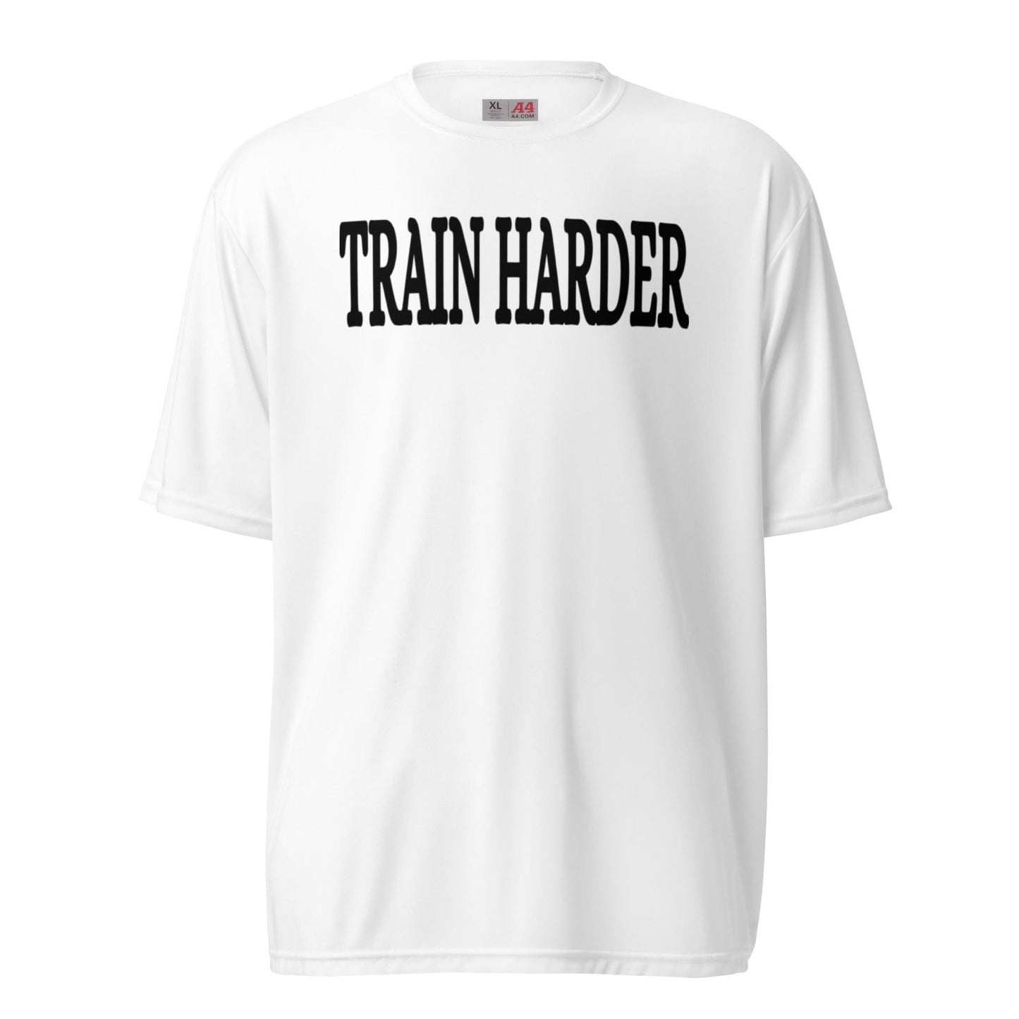 SA Apparel Adult Tee White / S / Dri-Fit/Performance Train Harder - Adult Tee