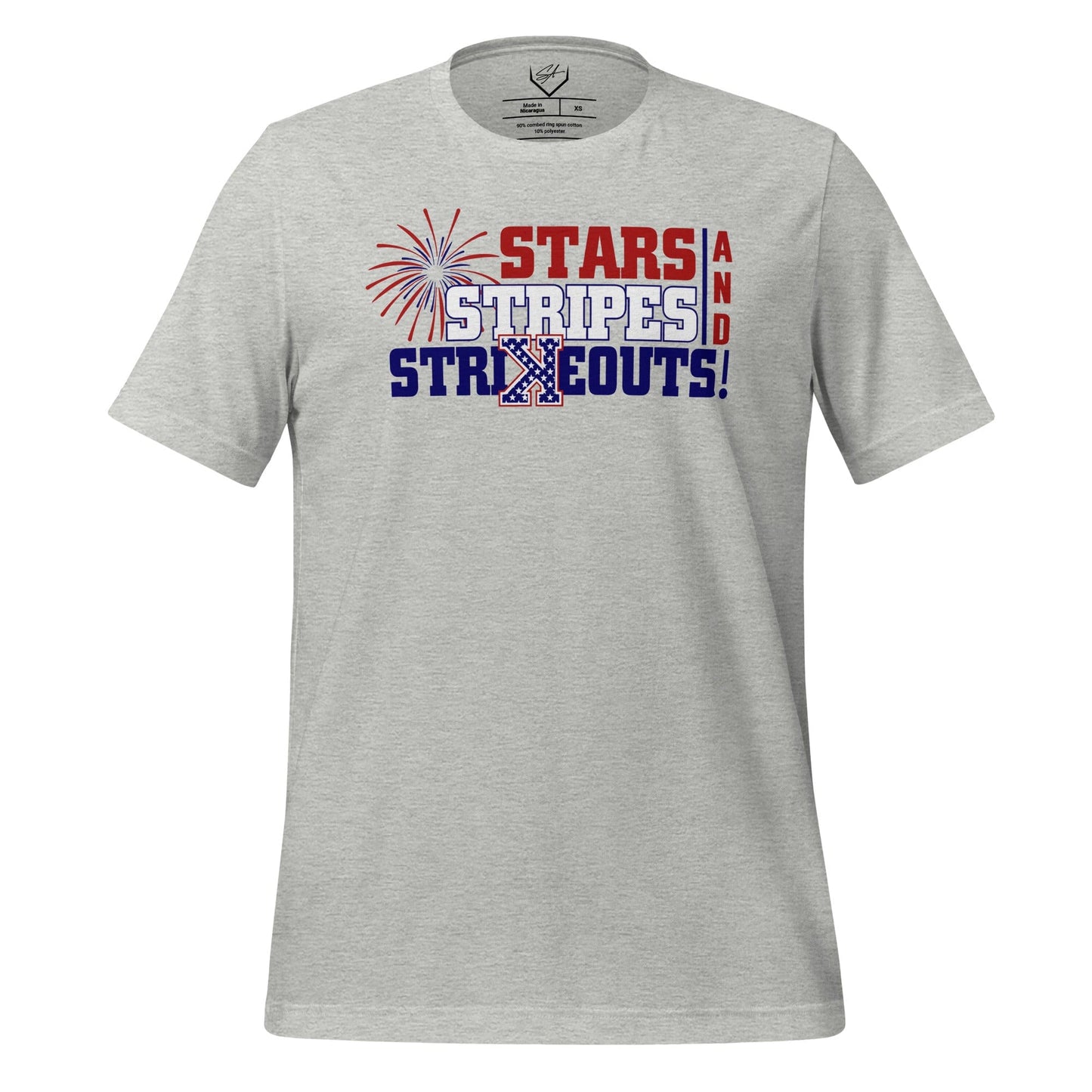 Stars, Stripes, & Strikeouts - Adult Tee