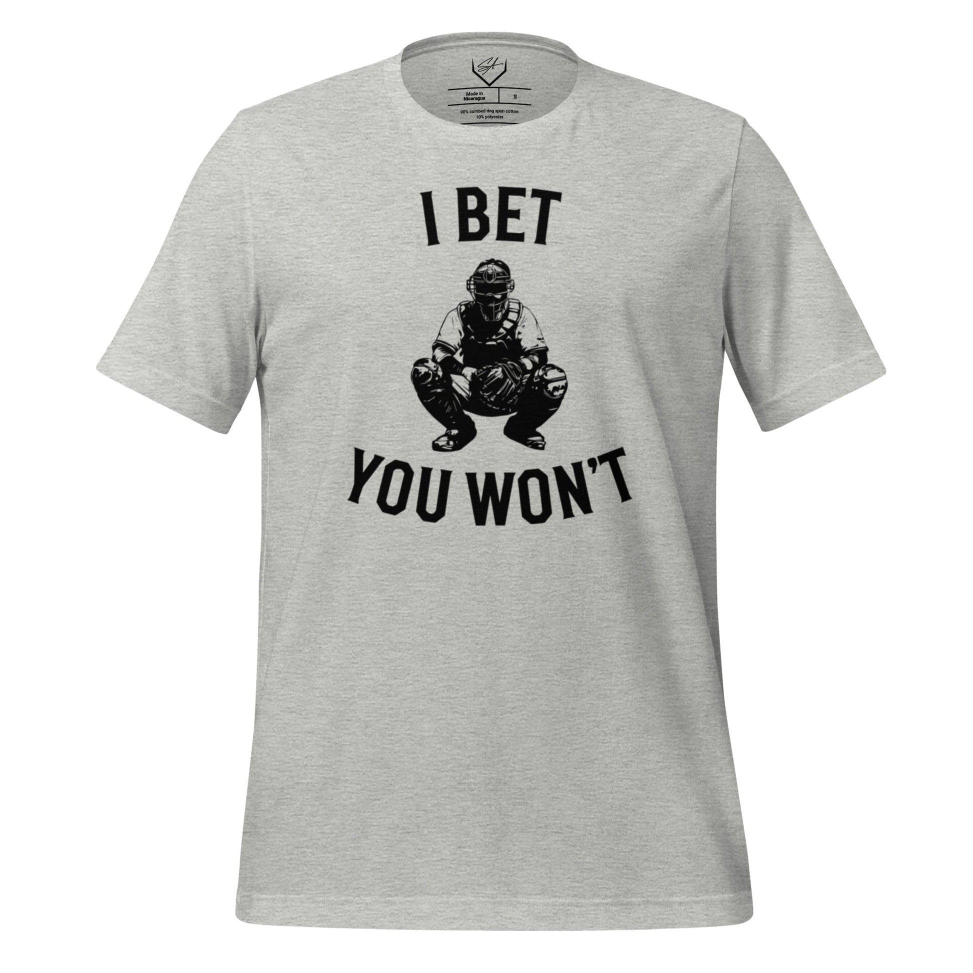 SA Apparel Athletic Heather / S I Bet You Won't - Adult Tee