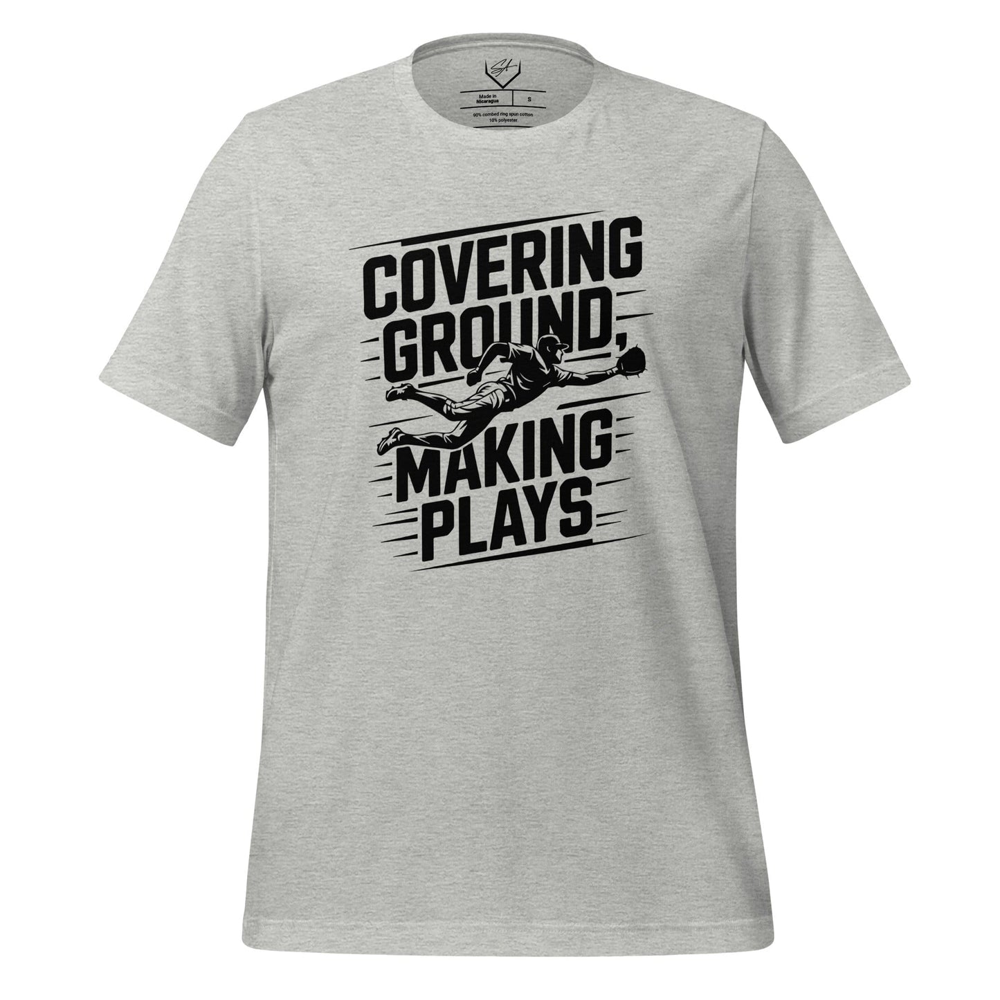 SA Apparel Adult Tee Light Grey / S / Soft Style/Cotton Covering Ground Making Plays - Adult Tee