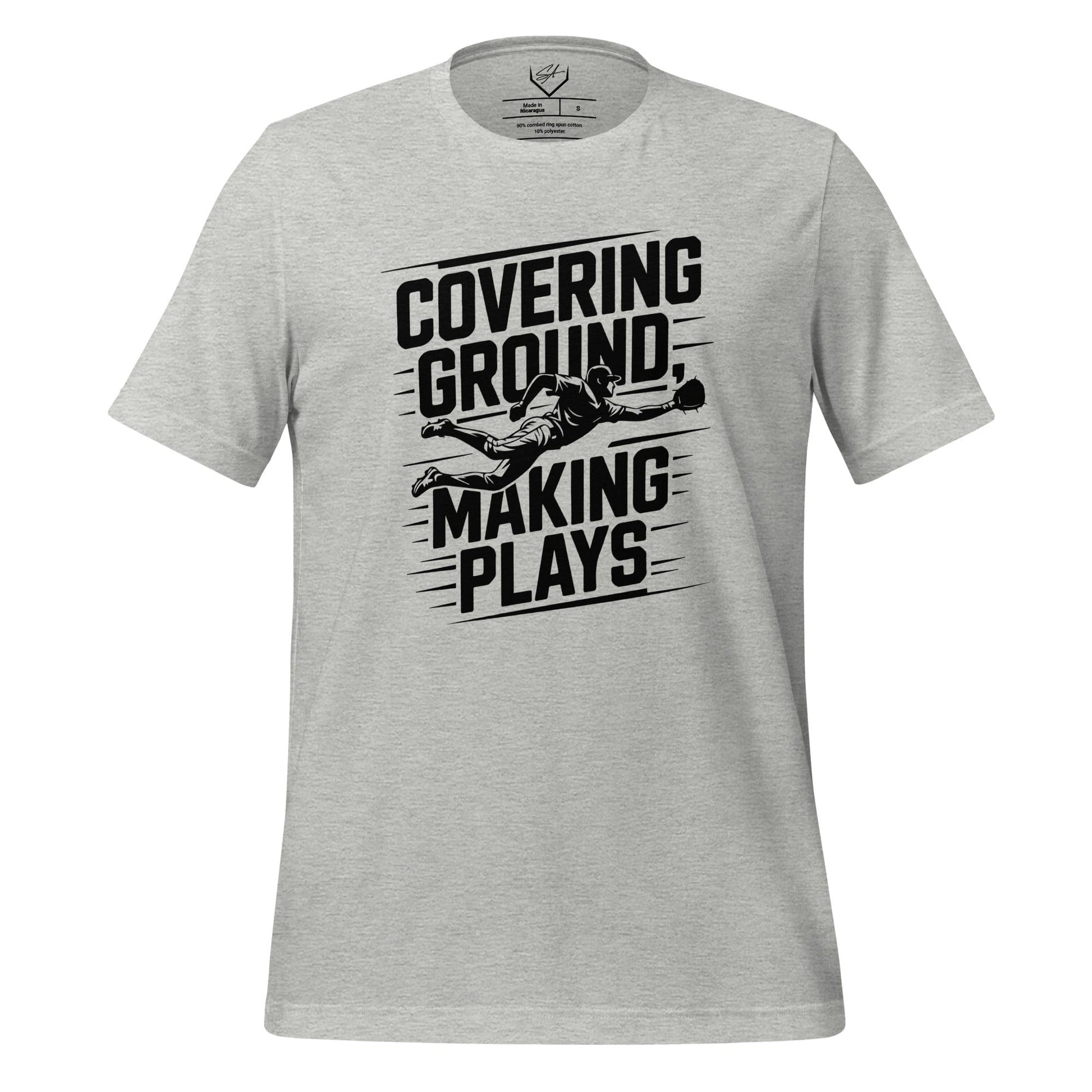 SA Apparel Adult Tee Light Grey / S / Soft Style/Cotton Covering Ground Making Plays - Adult Tee