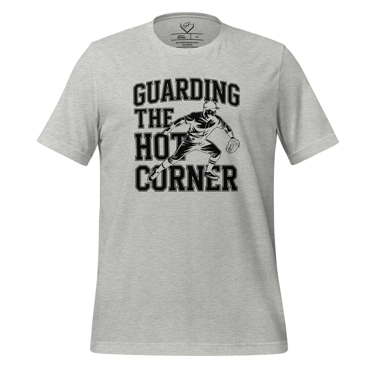 SA Apparel Athletic Heather / S Guarding The Hot Corner - Adult Tee
