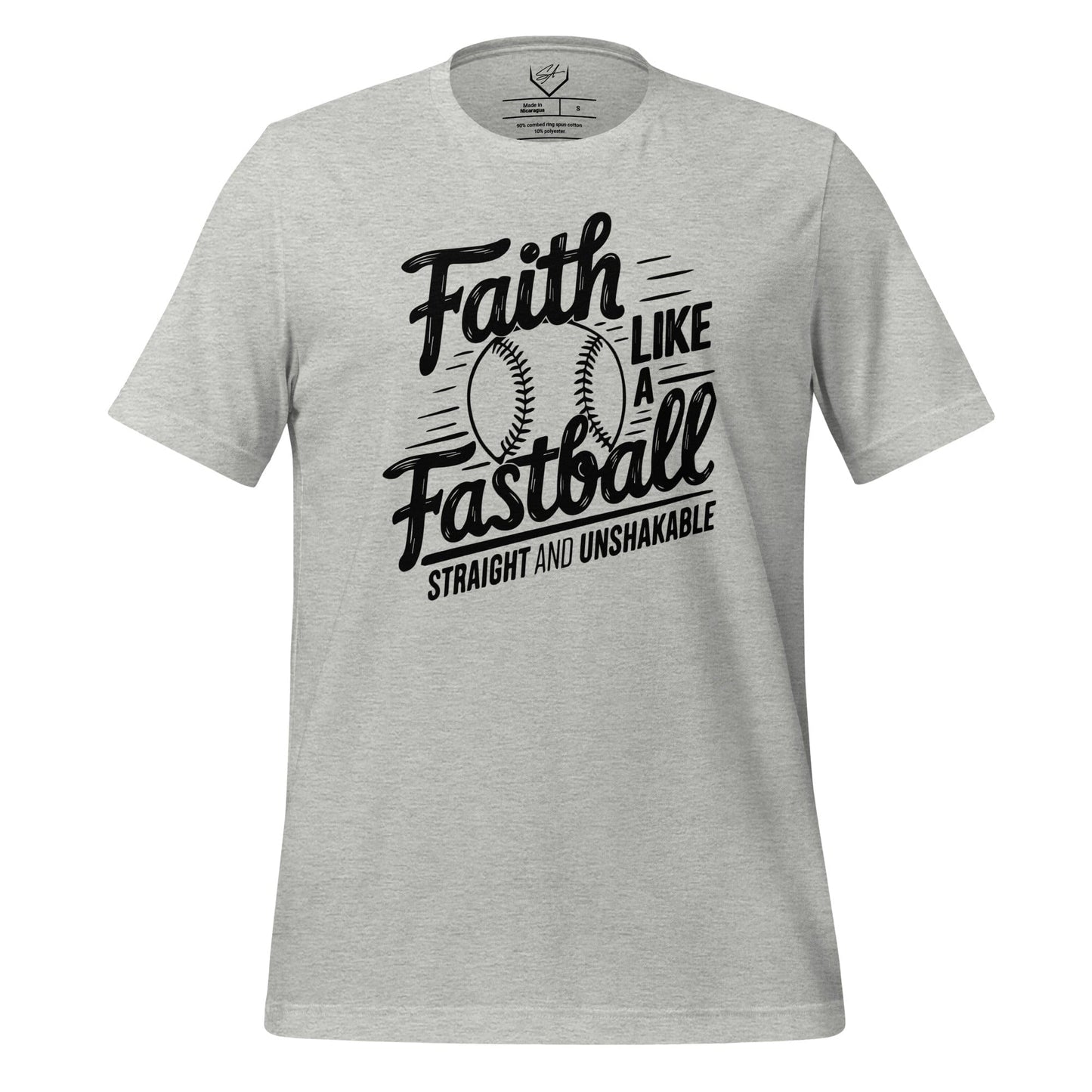 SA Apparel Adult Tee Light Grey / S / Soft Style/Cotton Faith Like A Fastball - Adult Tee