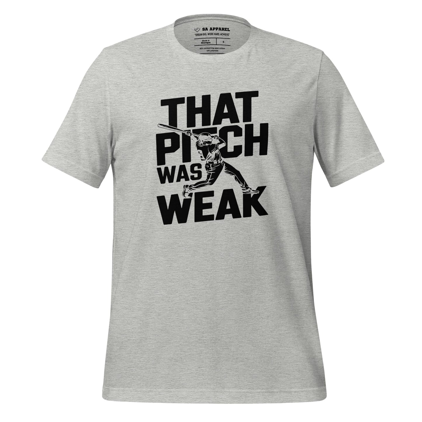 SA Apparel Adult Tee Light Grey / S / Soft Style/Cotton That Pitch Was Weak - Adult Tee