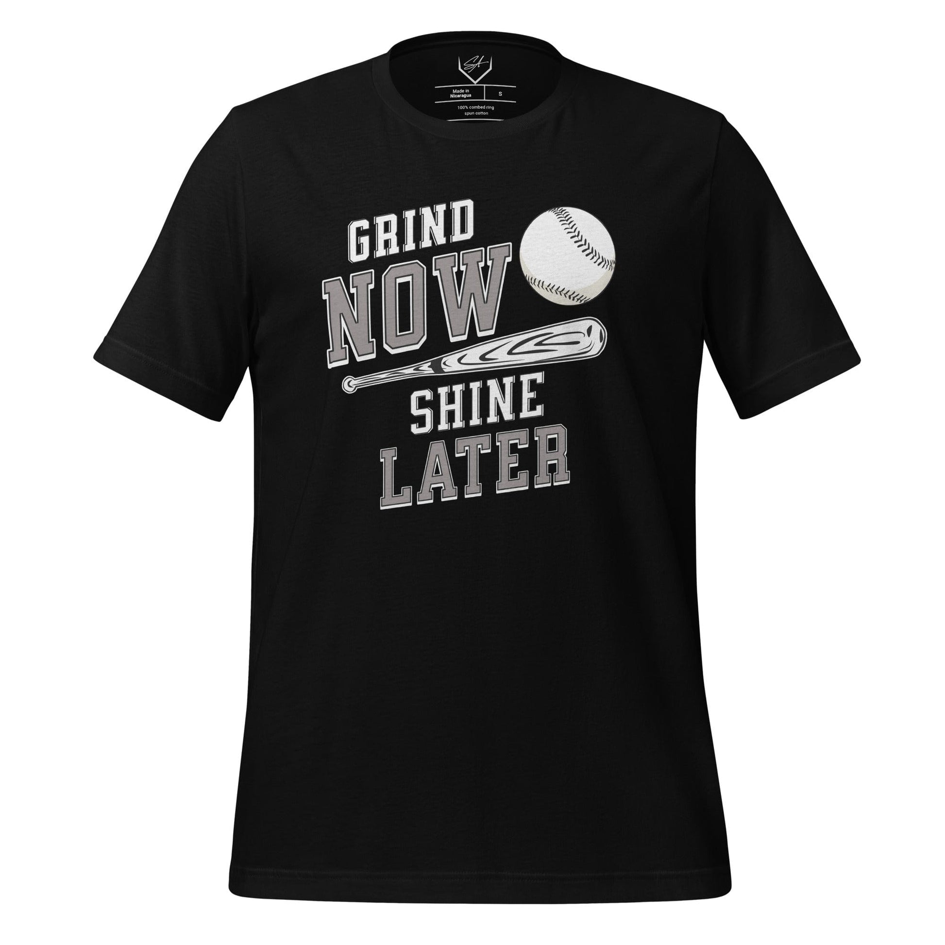 SA Apparel Adult Tee Black / S / Soft Style/Cotton Grind Now Shine Later - Adult Tee