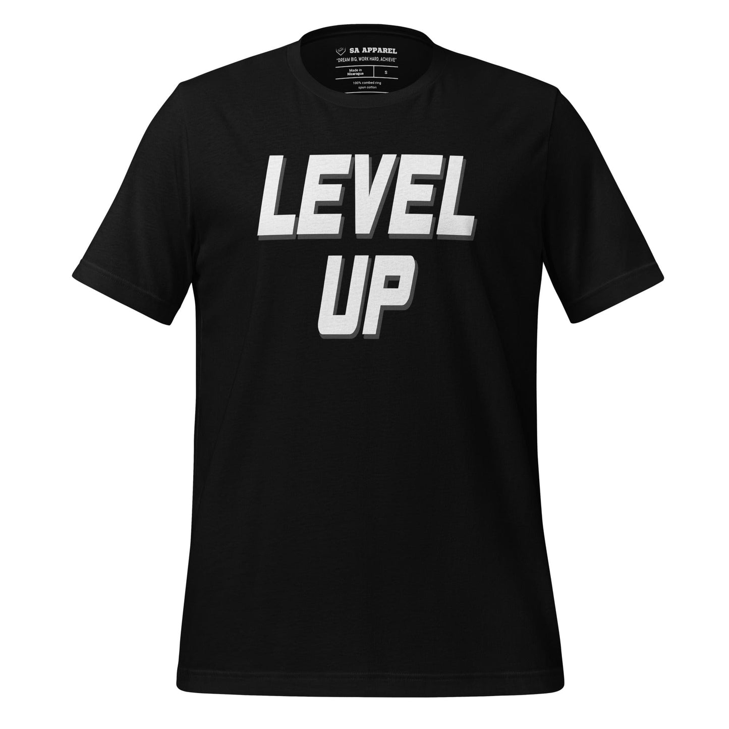 SA Apparel Adult Tee Black / S / Soft Style/Cotton Level Up - Adult Tee