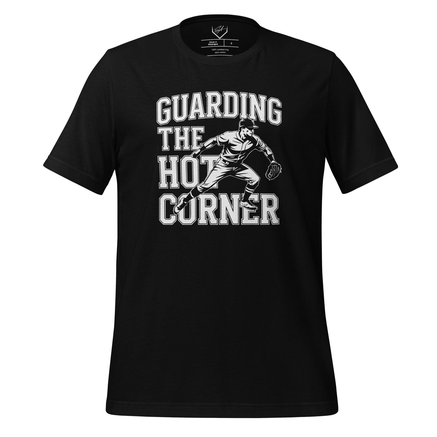 SA Apparel Black / S Guarding The Hot Corner - Adult Tee
