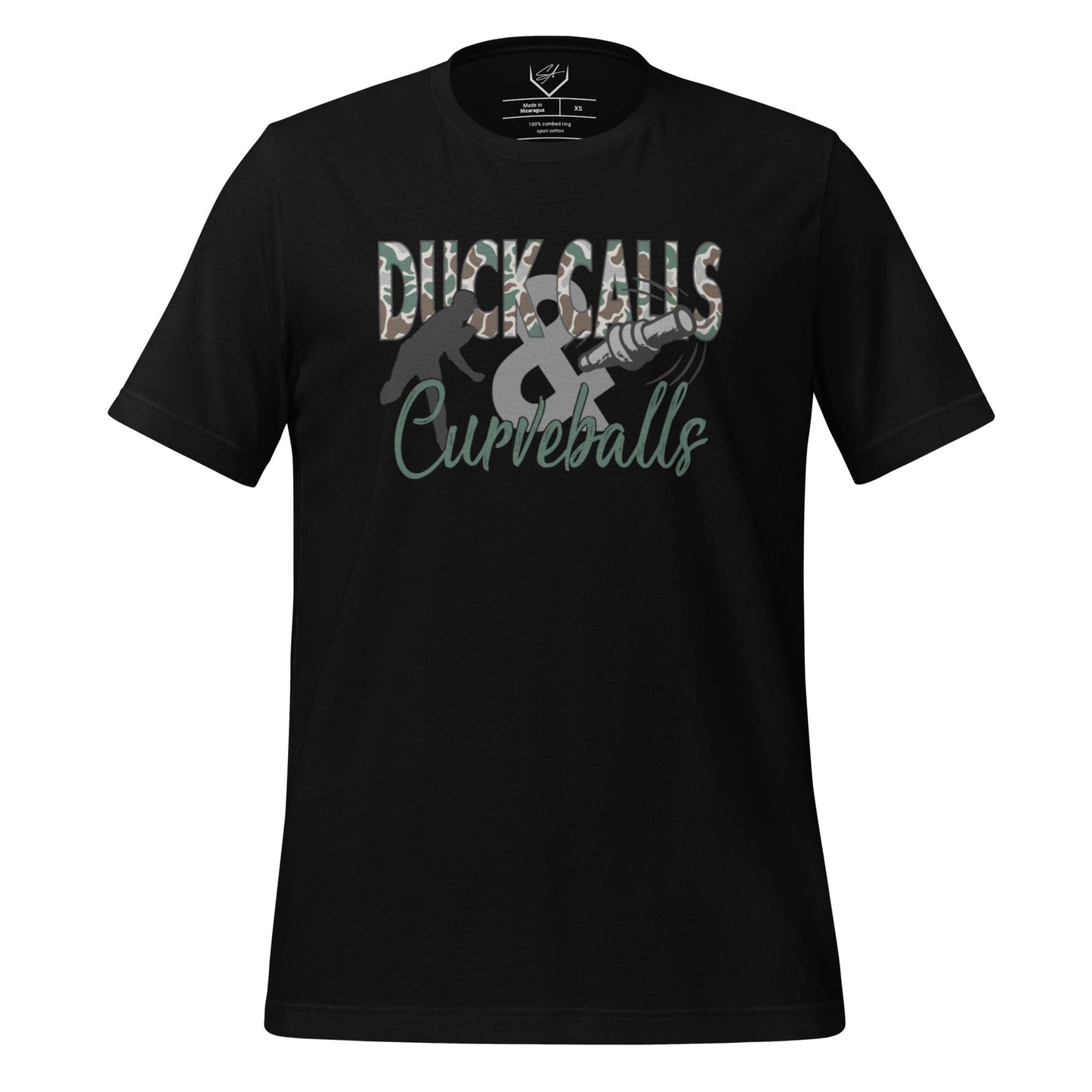 SA Apparel Adult Tee Black / XS / Soft Style/Cotton Duck Calls & Curveballs - Adult Tee