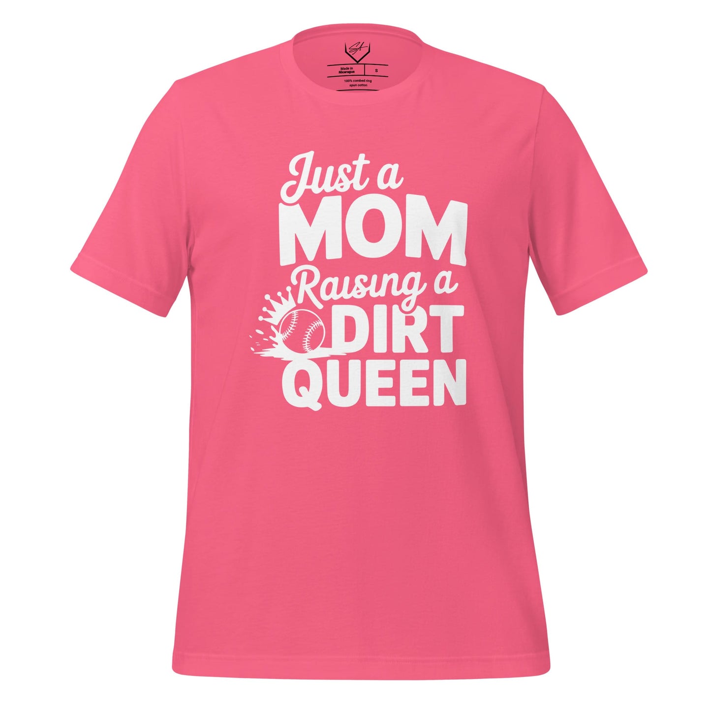 SA Apparel Adult Tee Charity Pink / S Just A Mom Raising A Dirt Queen - Adult Tee