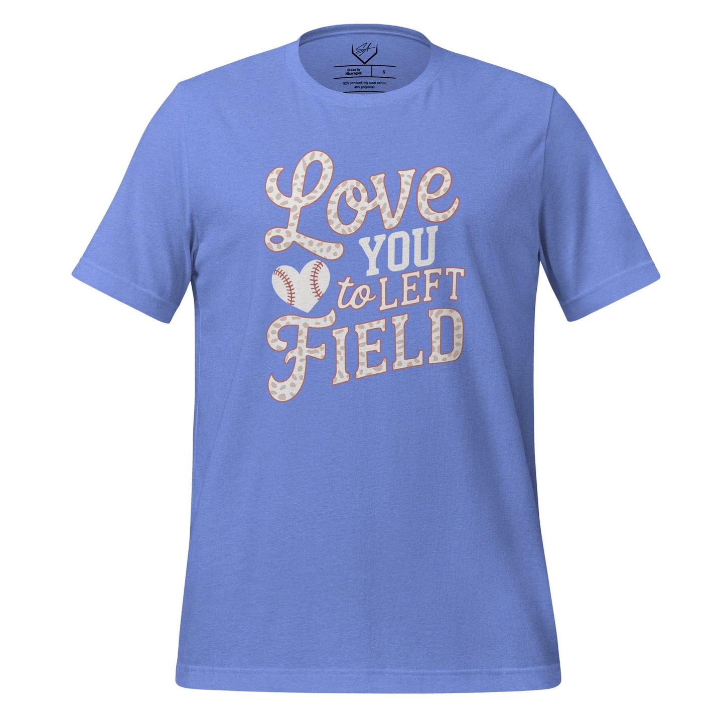 SA Apparel Adult Tee Heather Columbia Blue / S Love You To Left Field - Adult Tee