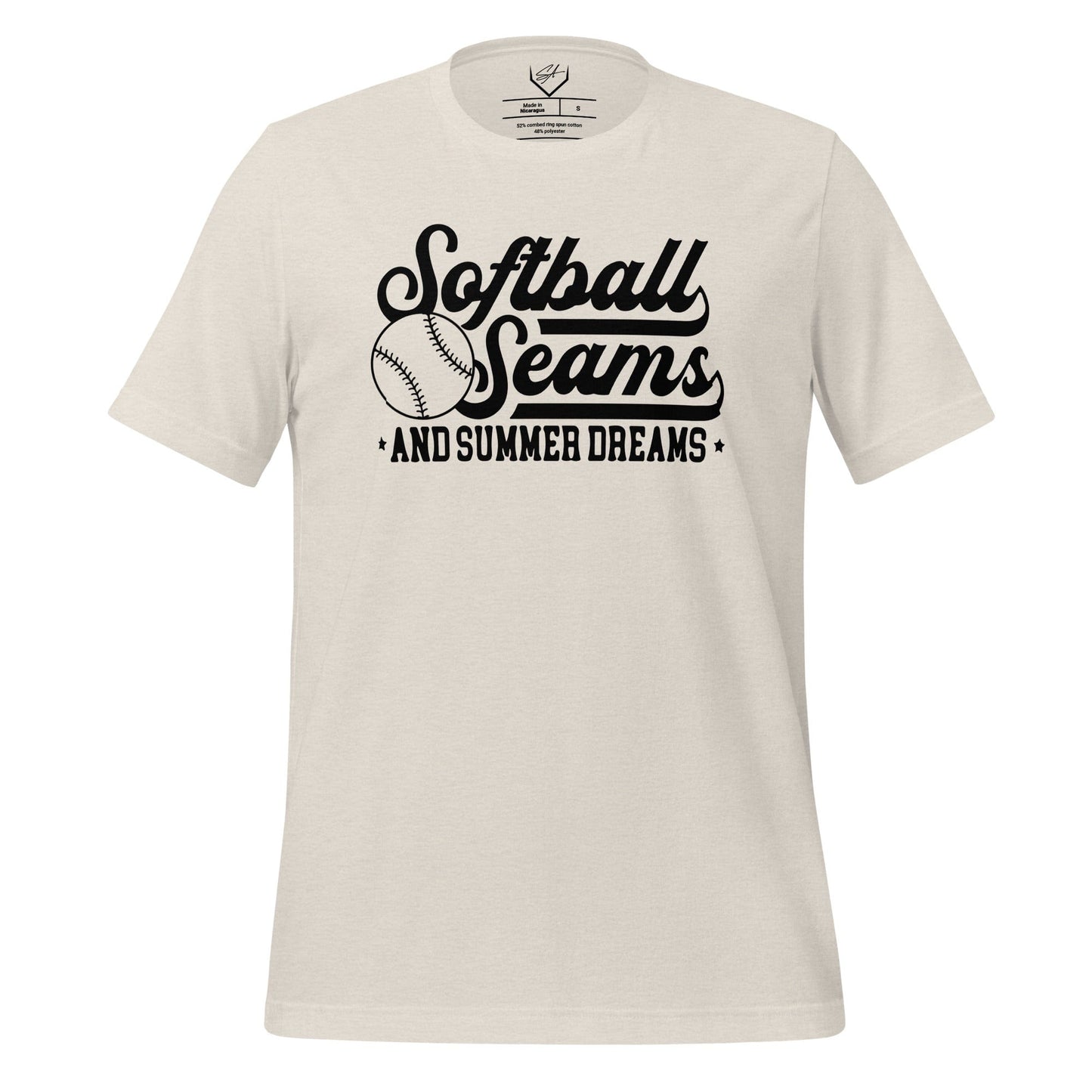 Softball Seams And Summer Dreams - Adult Tee