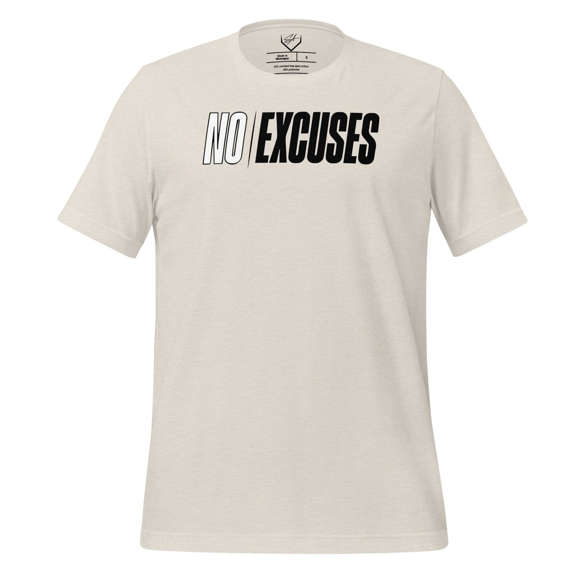 SA Apparel Adult Tee Natural / S No Excuses - Adult Tee