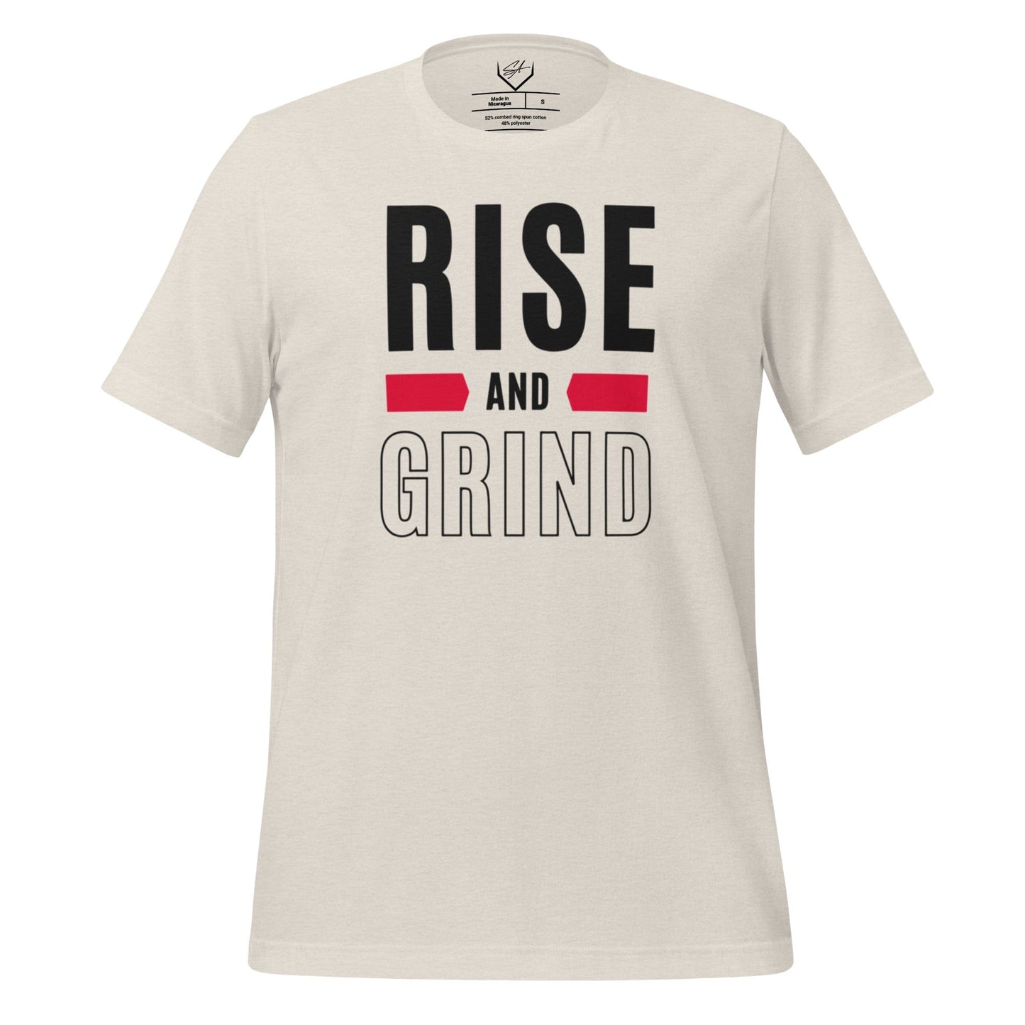 SA Apparel Adult Tee Natural / S / Soft Style/Cotton Rise And Grind - Adult Tee