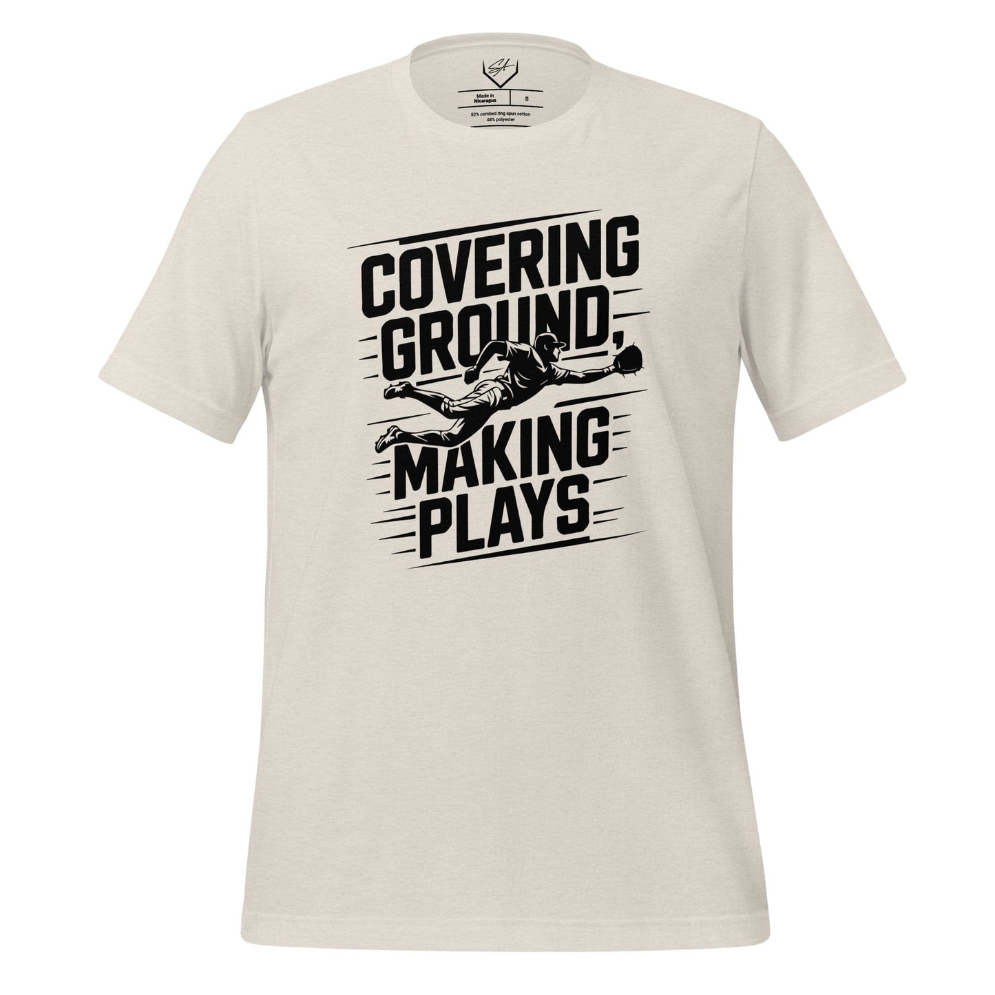 SA Apparel Adult Tee Natural / S / Soft Style/Cotton Covering Ground Making Plays - Adult Tee