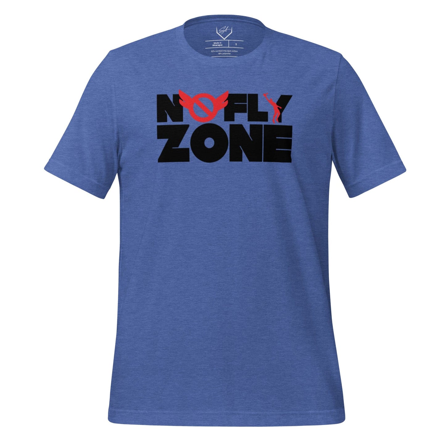 SA Apparel T-Shirt Heather True Royal / S No Fly Zone - Adult Tee