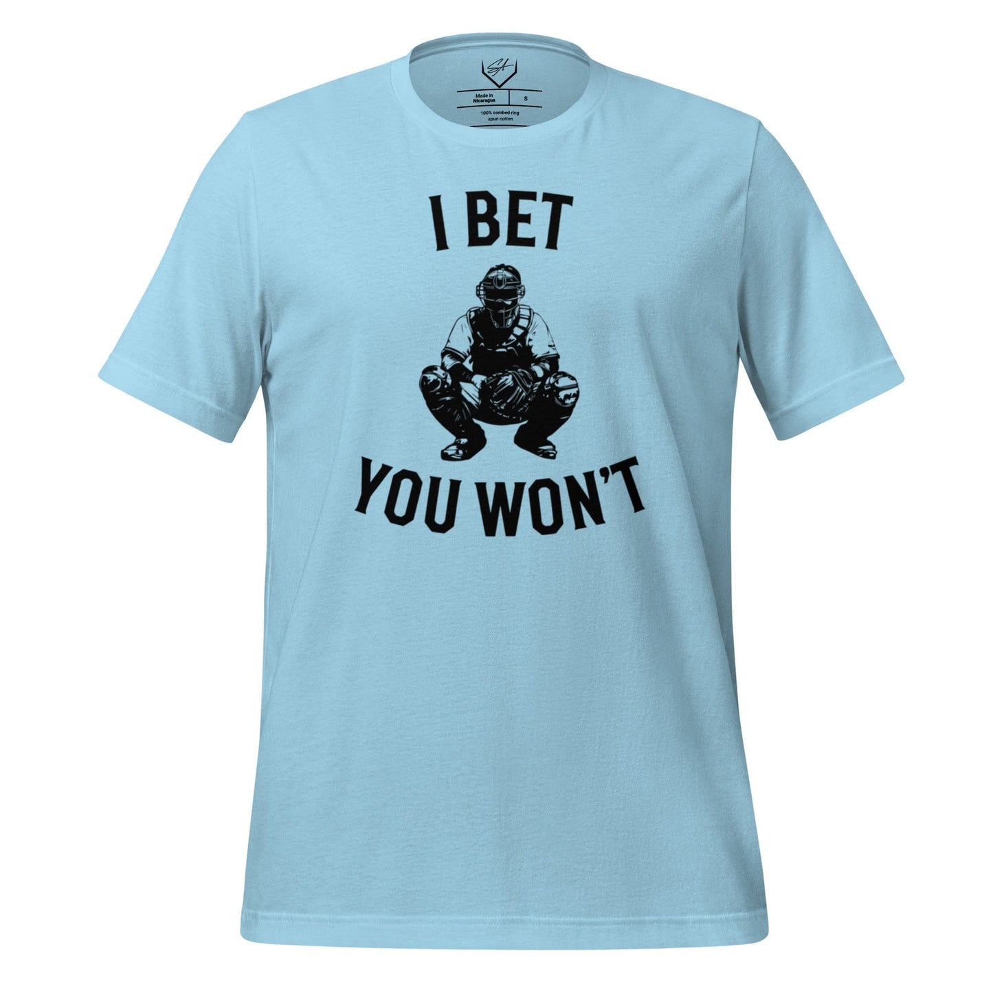 SA Apparel Ocean Blue / S I Bet You Won't - Adult Tee