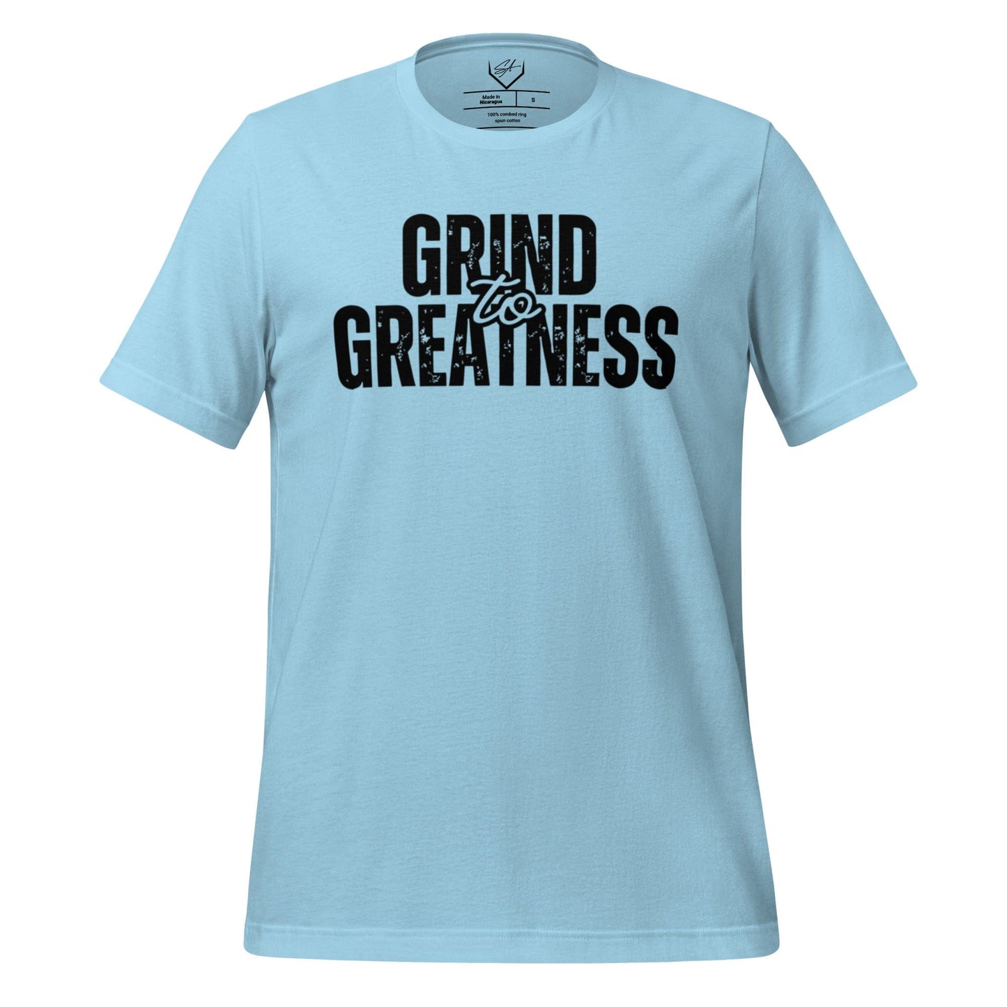 SA Apparel Adult Tee Light Blue / S / Soft Style/Cotton Grind To Greatness - Adult Tee