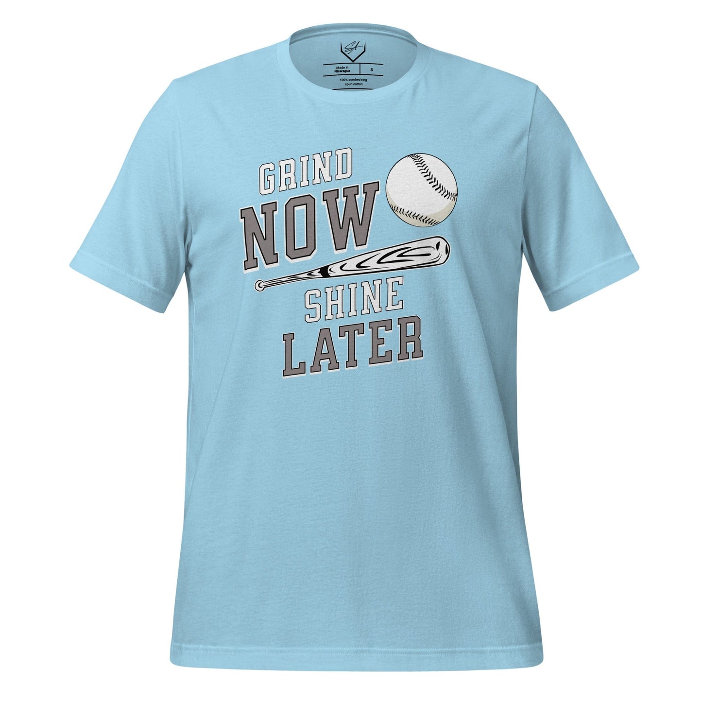 SA Apparel Adult Tee Light Blue / S / Soft Style/Cotton Grind Now Shine Later - Adult Tee