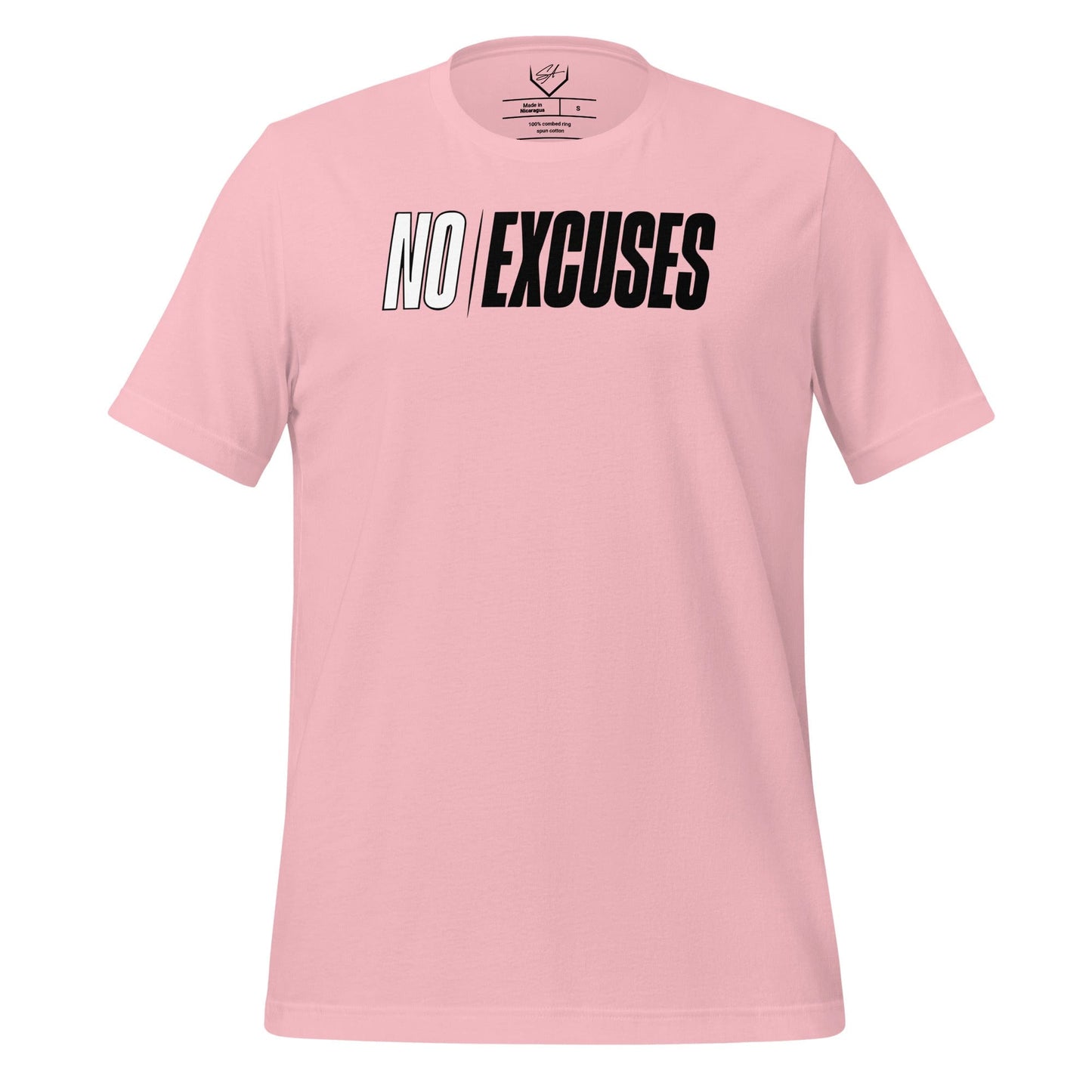 SA Apparel Adult Tee Light Pink / S No Excuses - Adult Tee