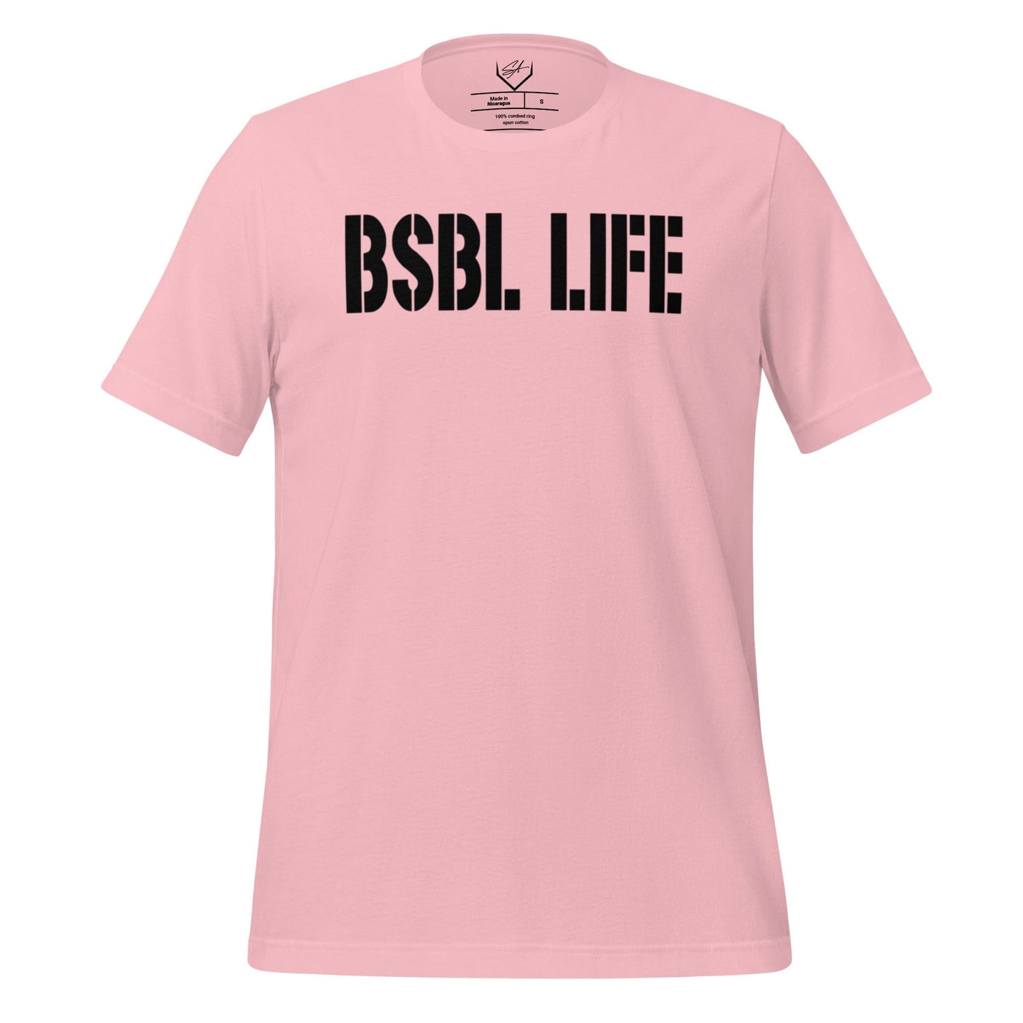 SA Apparel Pink / S Baseball Life - Adult Tee