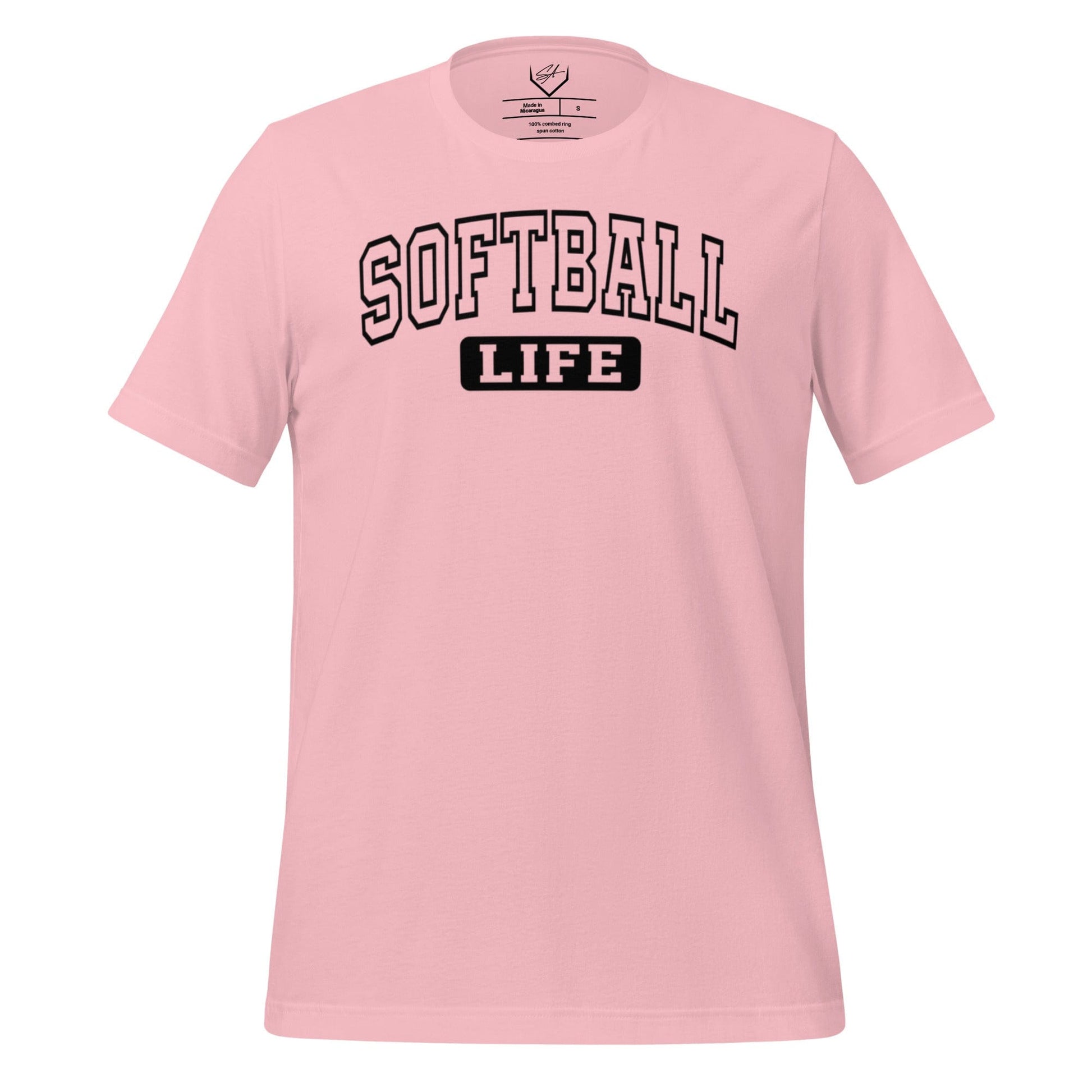 SA Apparel Pink / S Softball Life - Adult Softball Tee