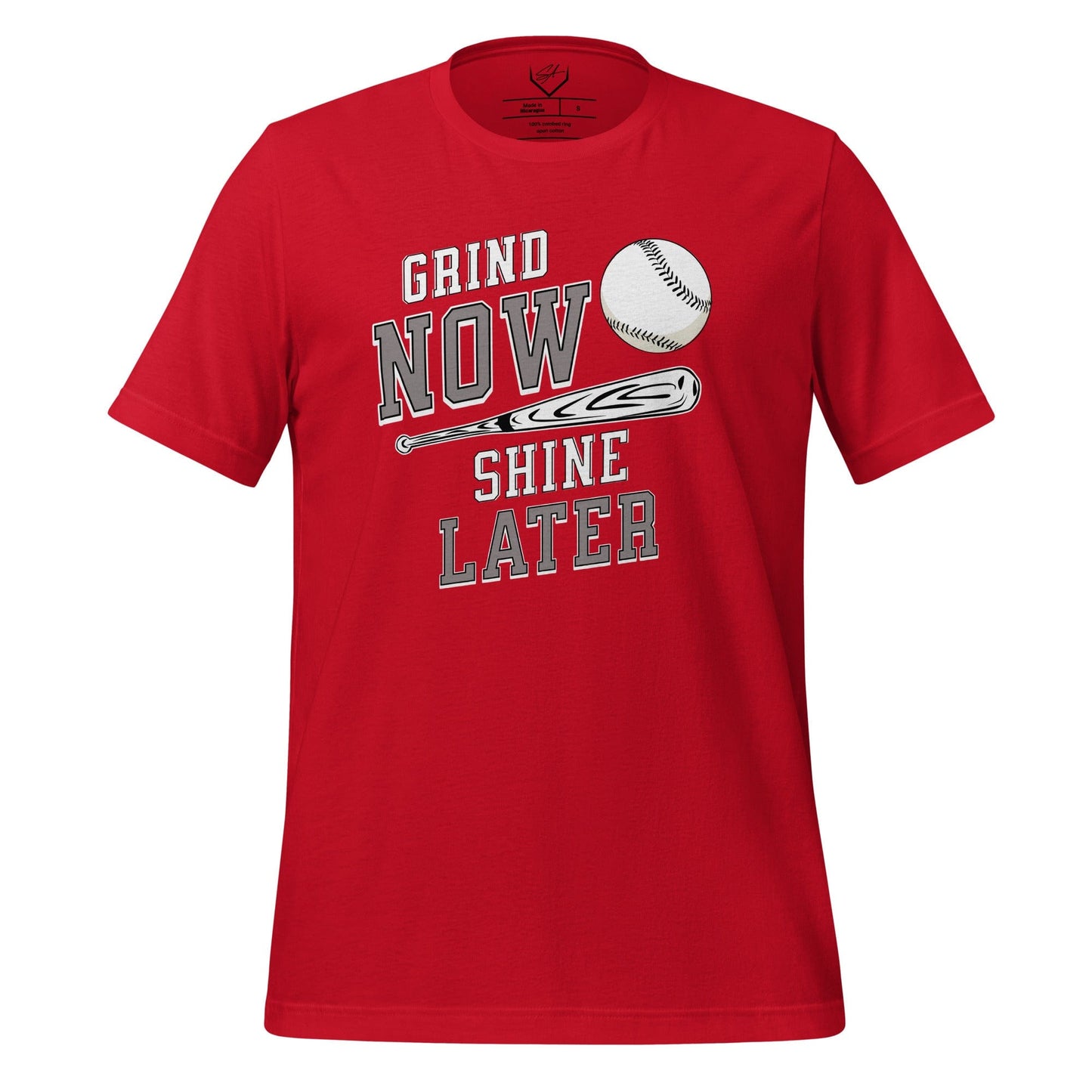 SA Apparel Adult Tee Red / S / Soft Style/Cotton Grind Now Shine Later - Adult Tee