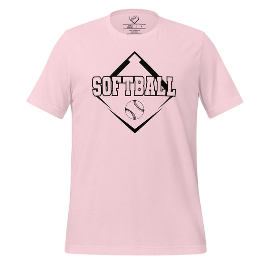 SA Apparel Soft Pink / S Softball - Adult Tee