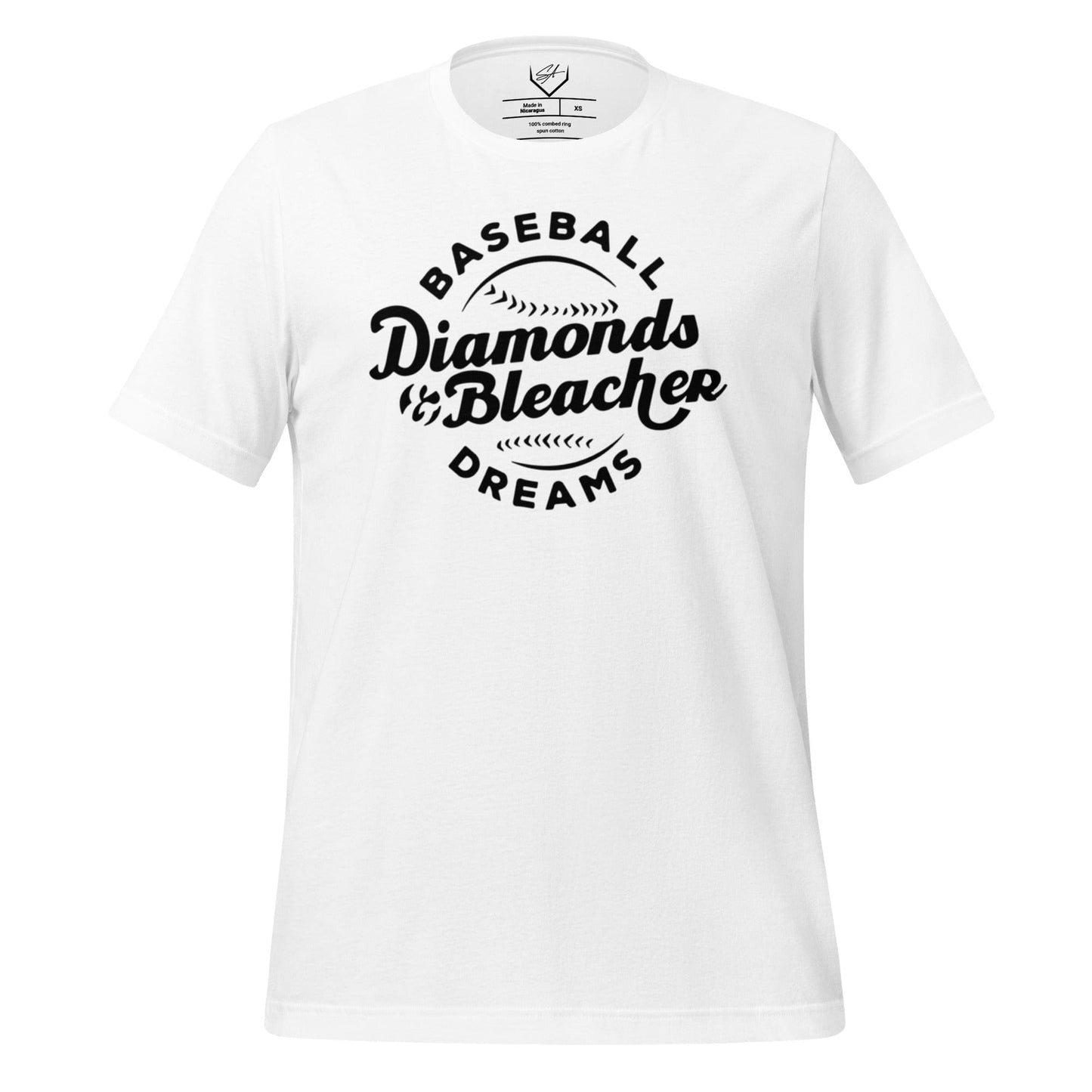Baseball Diamonds And Bleacher Dreams - Adult Tee