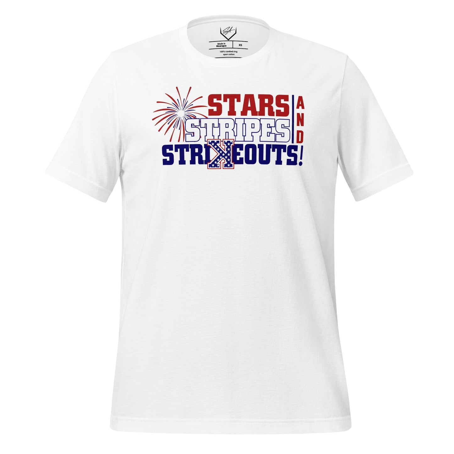 Stars, Stripes, & Strikeouts - Adult Tee