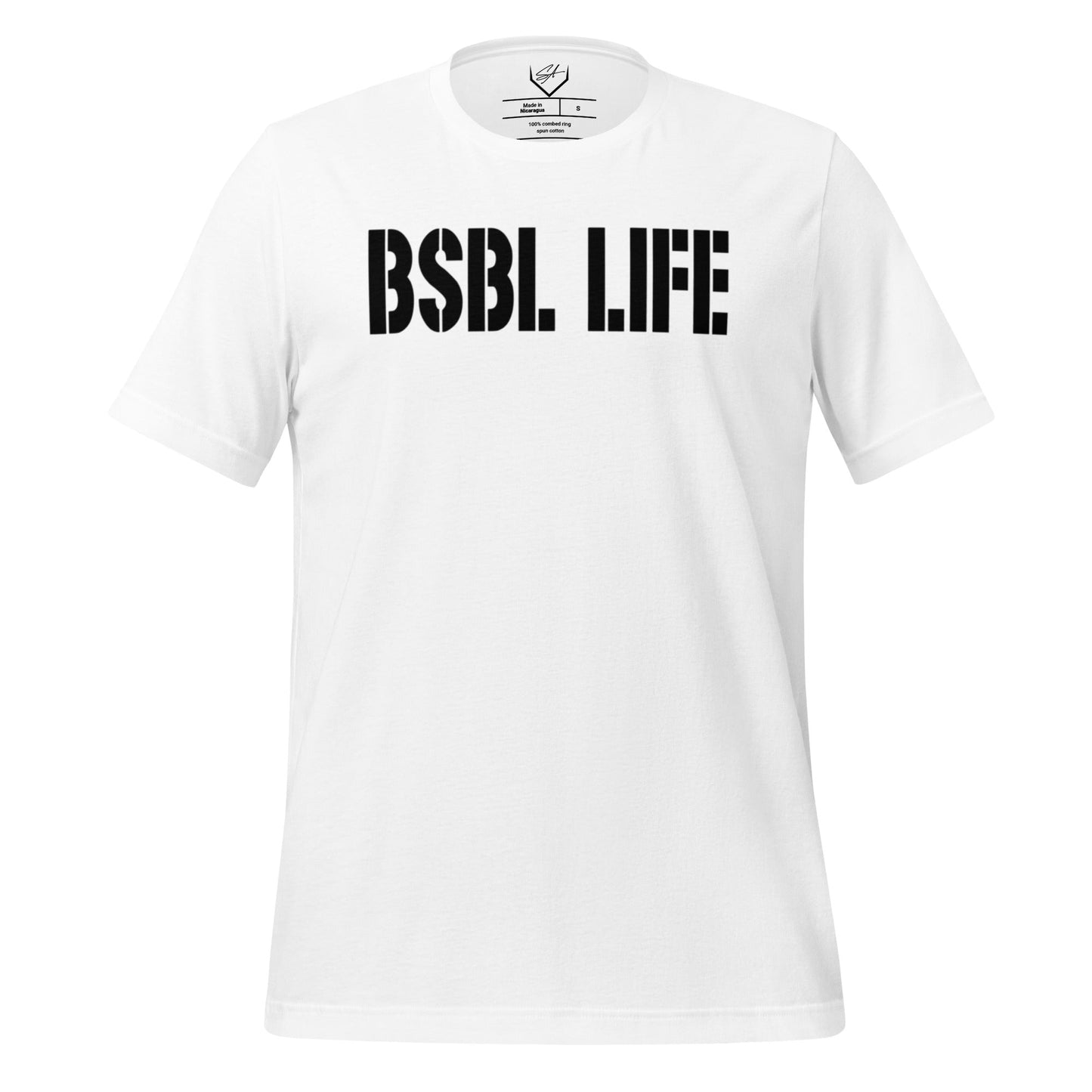 SA Apparel White / S Baseball Life - Adult Tee