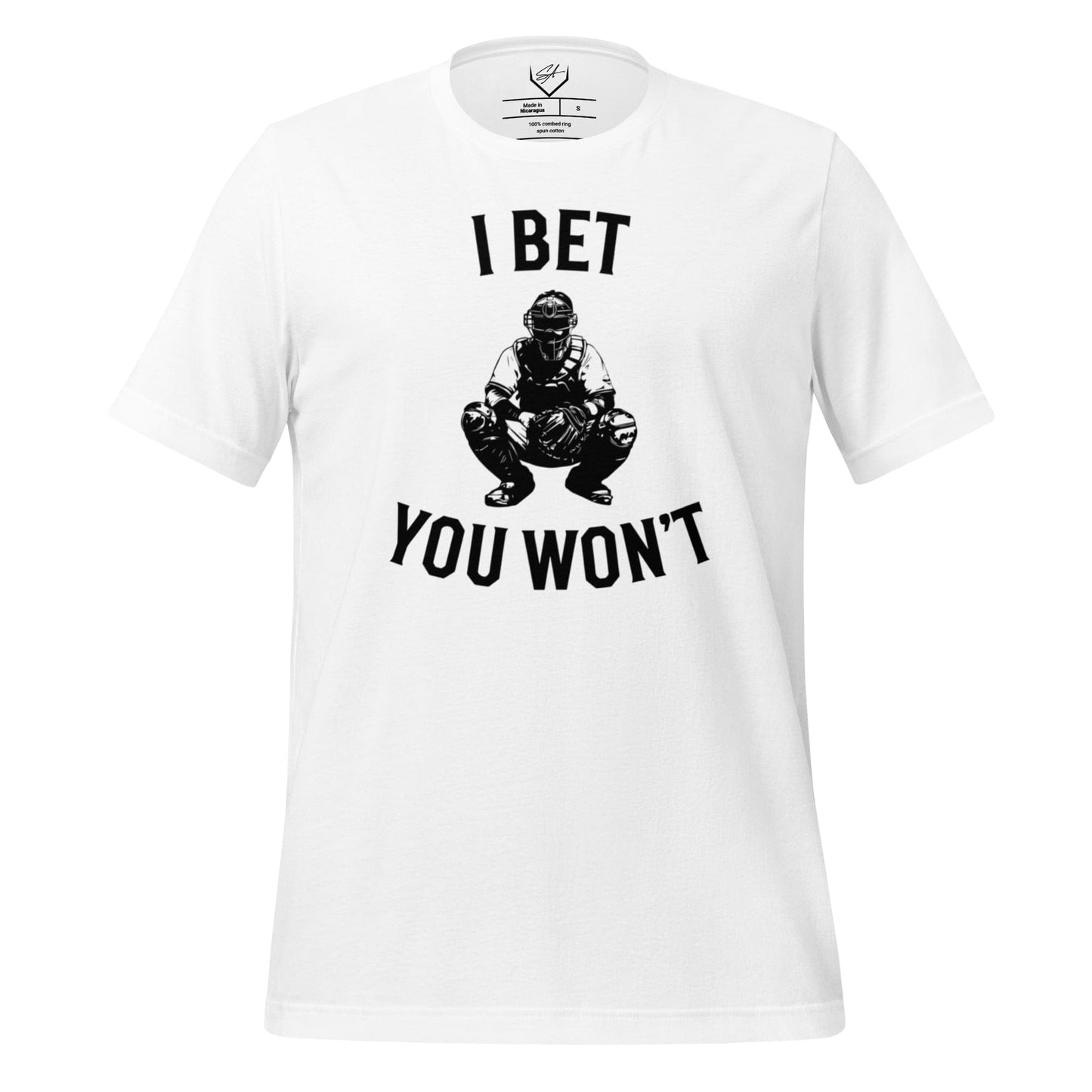 SA Apparel White / S I Bet You Won't - Adult Tee