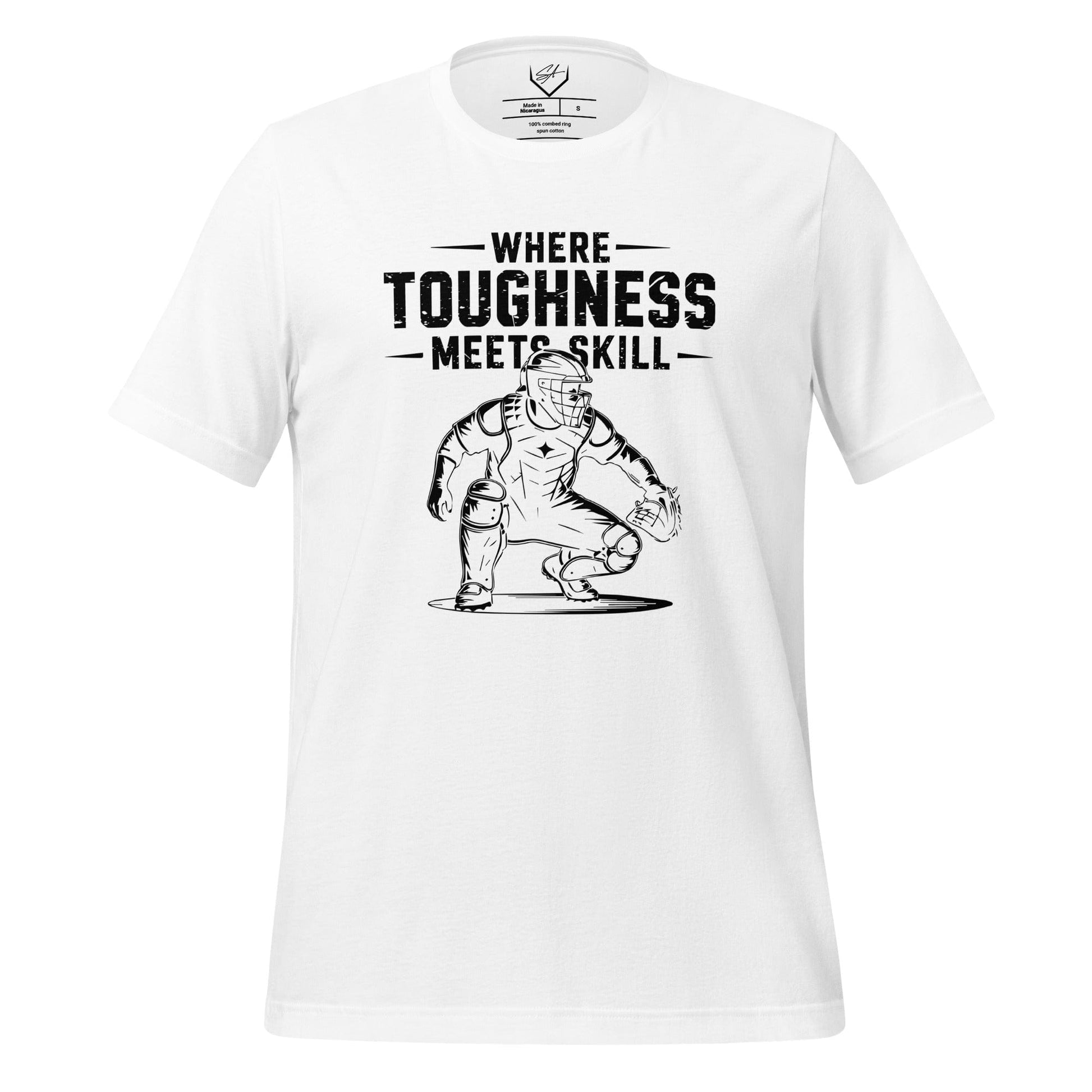 SA Apparel White / S Where Toughness Meets Skill - Adult Tee