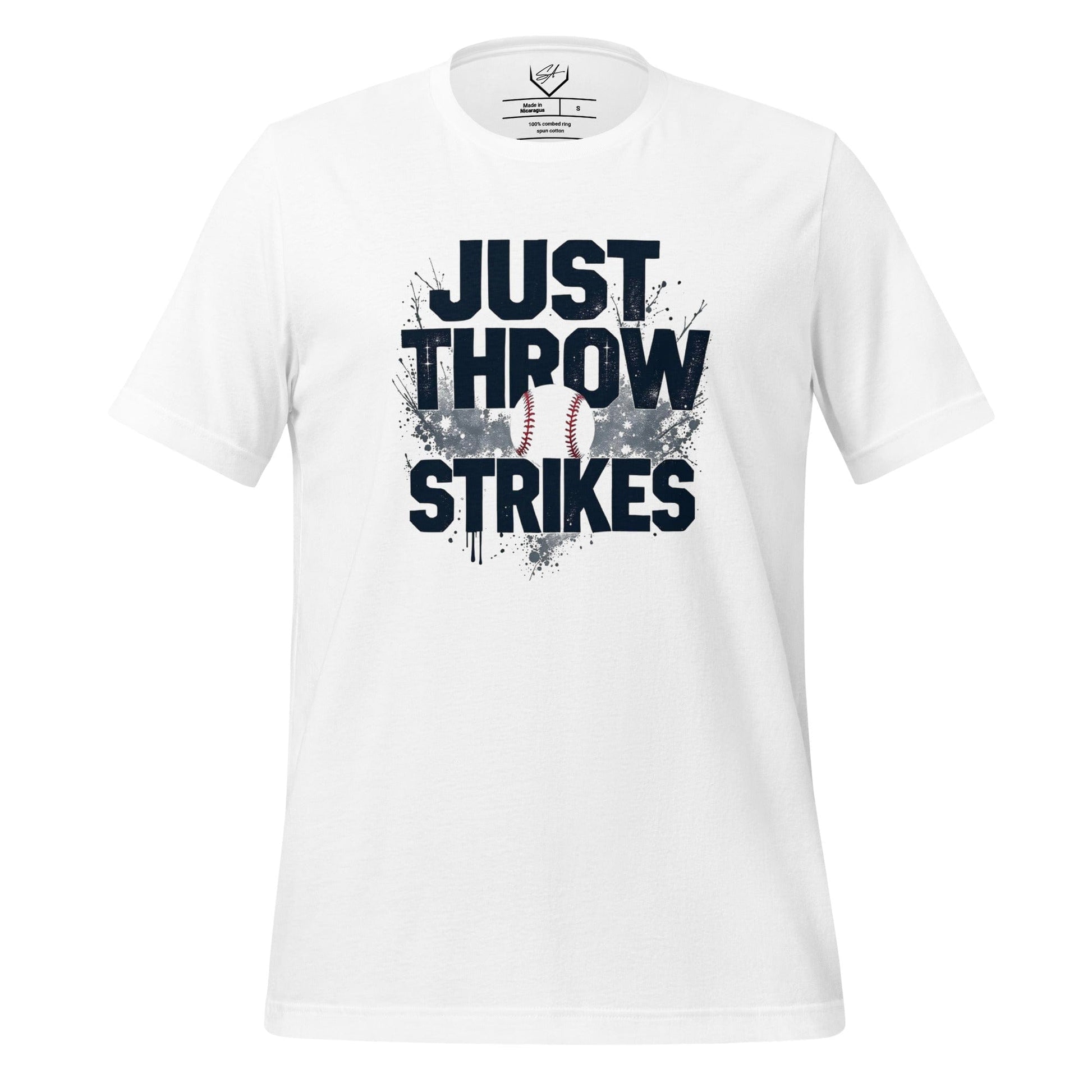 SA Apparel Adult Tee White / S Just Throw Strikes - Adult Tee