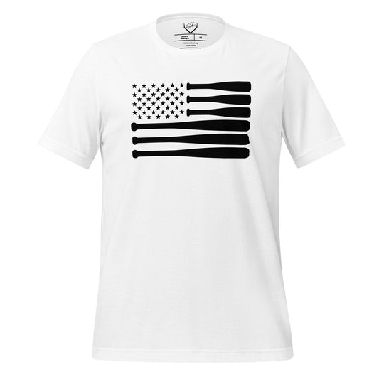 SA Apparel Adult Tee Soft Style/Cotton / White / XS Bat Flag - Adult Tee
