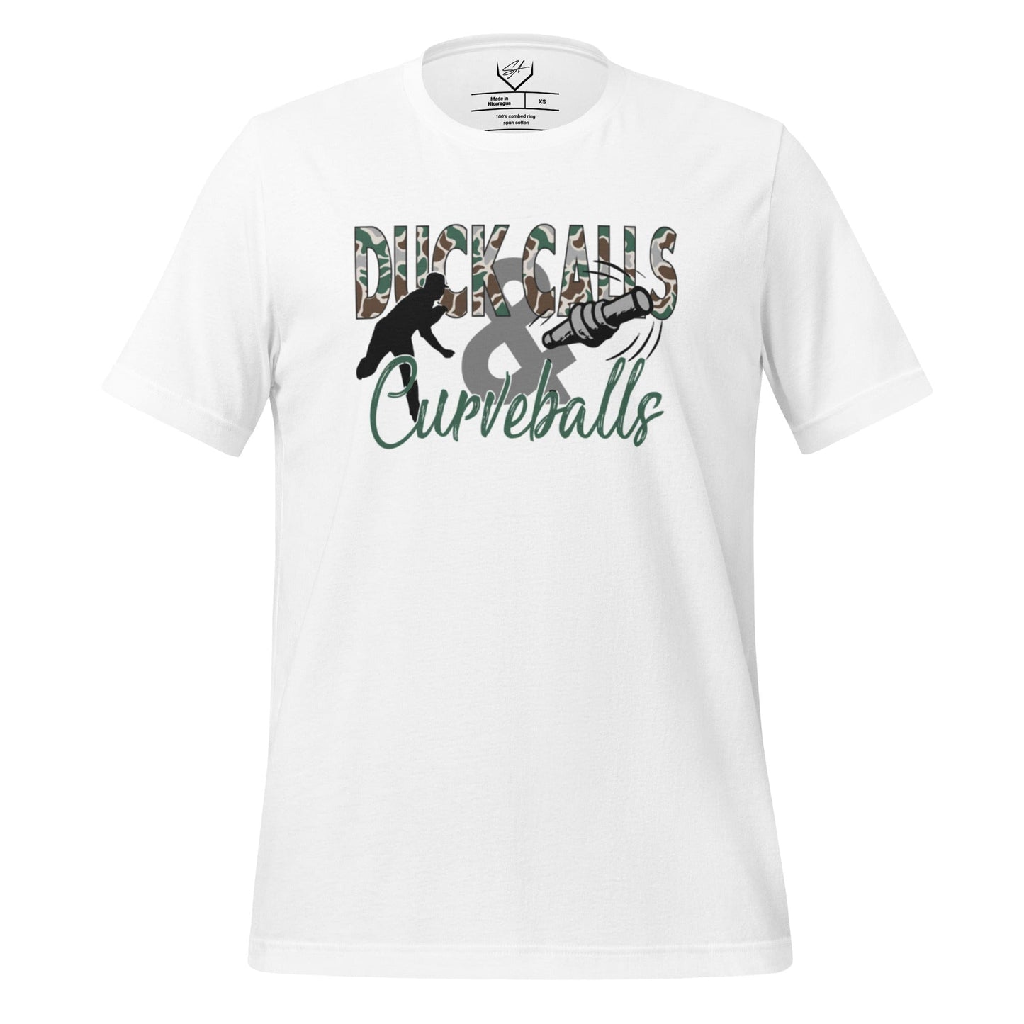 SA Apparel Adult Tee White / XS / Soft Style/Cotton Duck Calls & Curveballs - Adult Tee
