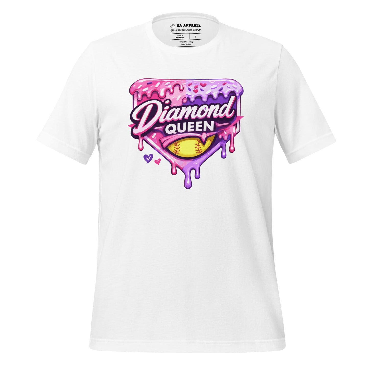 SA Apparel Adult Tee White / S / Soft Style/Cotton Diamond Queen - Adult Tee