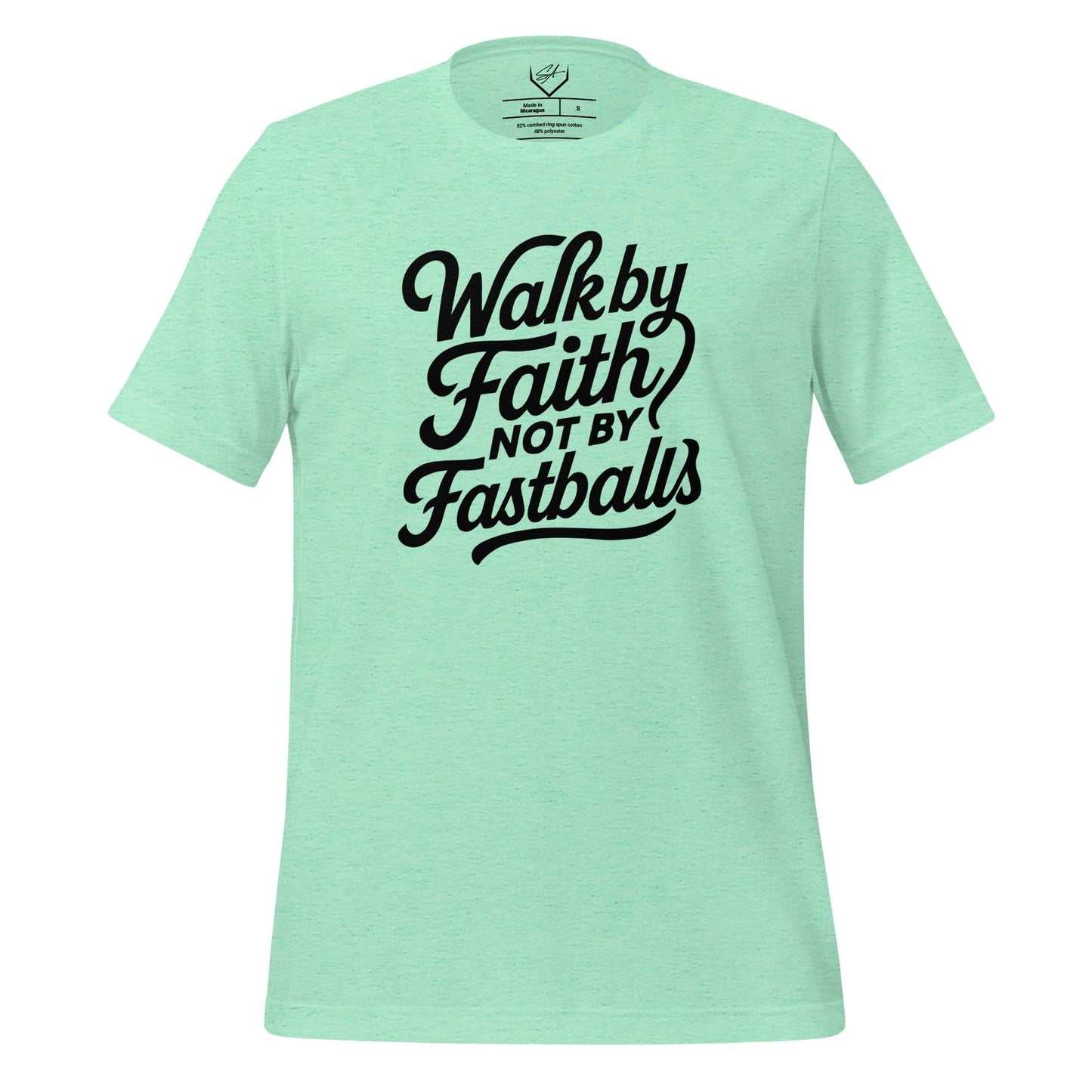 Walk By Faith Not By Fastballs - Adult Tee - SA Apparel