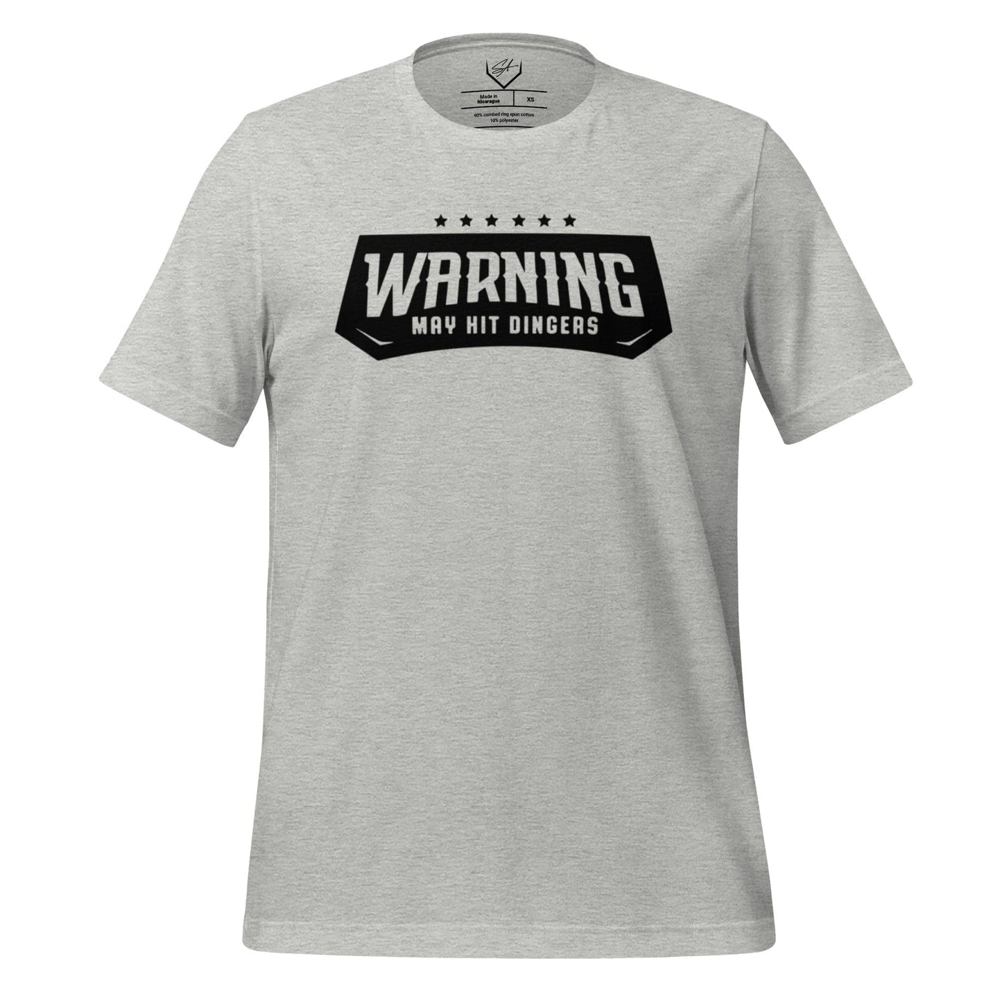 Warning May Hit Dingers - Adult Tee - SA Apparel