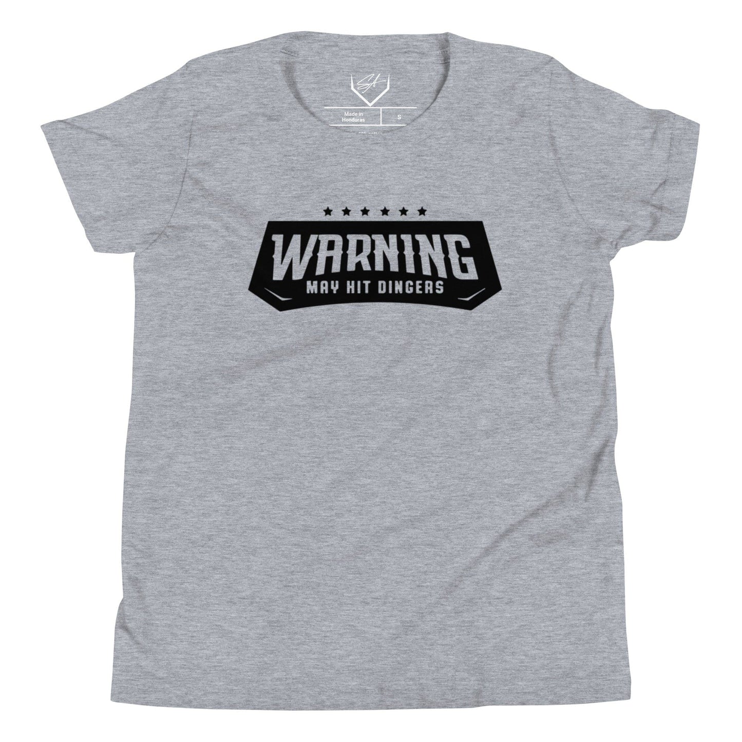 Warning May Hit Dingers - Youth Tee - SA Apparel