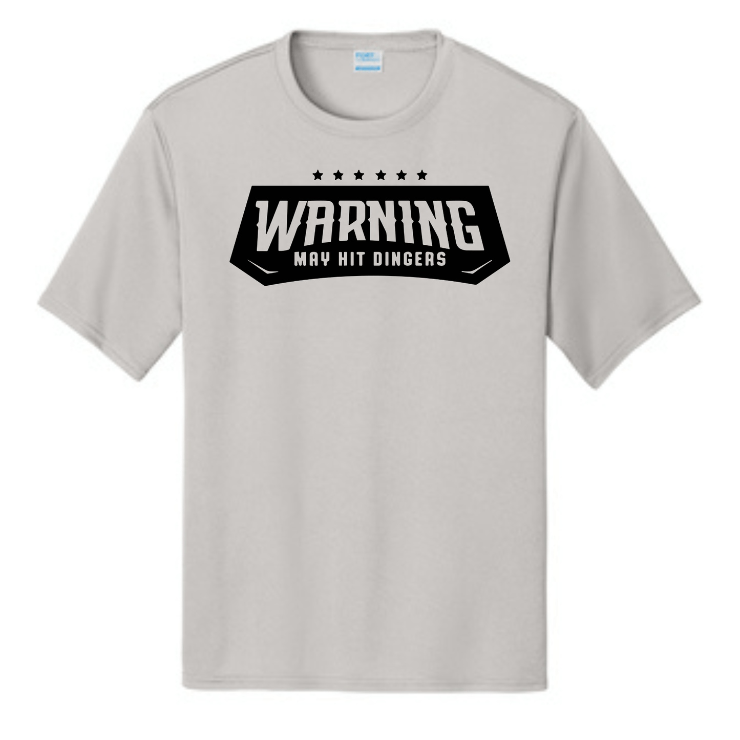 SA Apparel Adult Tee Silver / S / Soft Style/Cotton Warning May Hit Dingers - Adult Tee