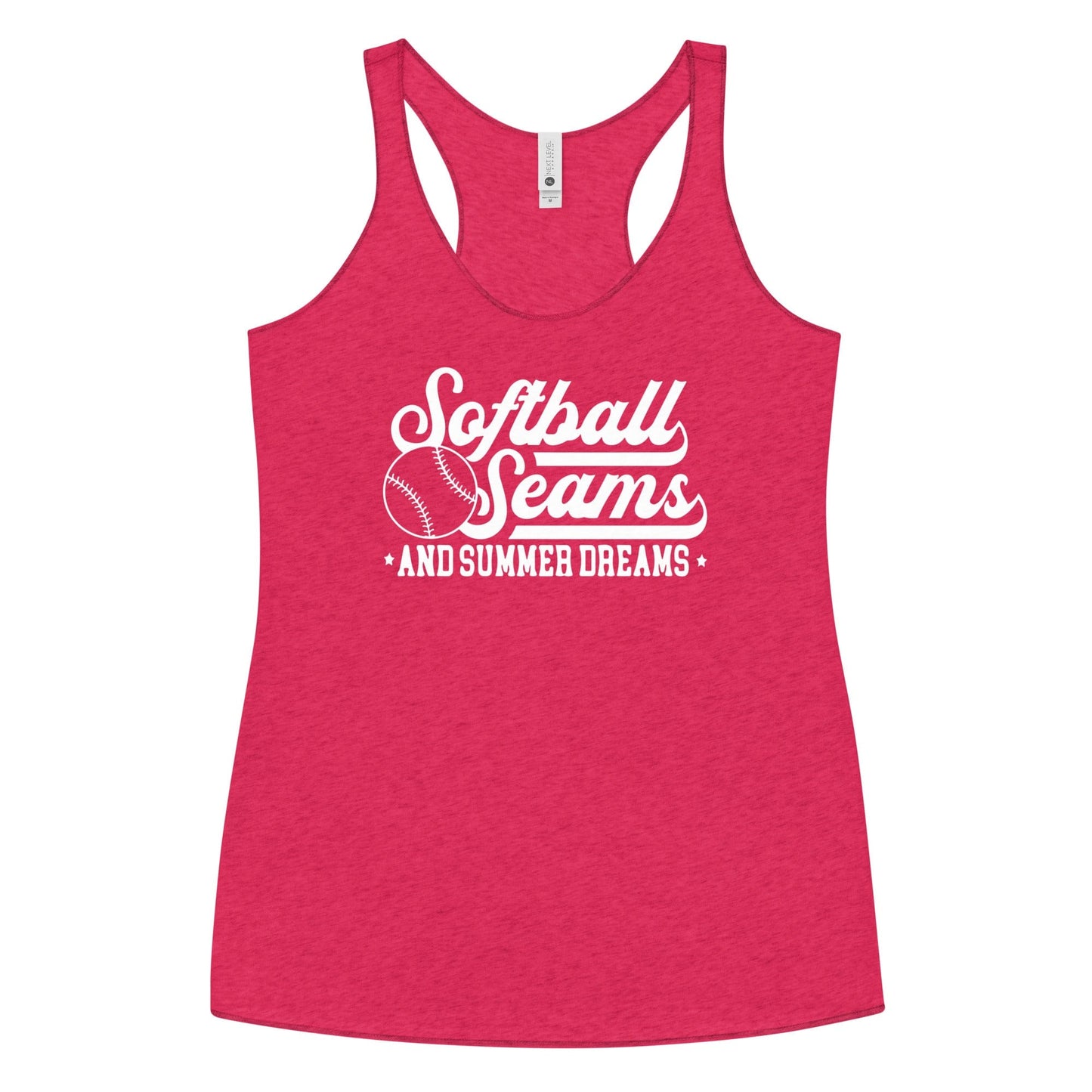 Softball Seams And Summer Dreams - Women's Racerback Tank