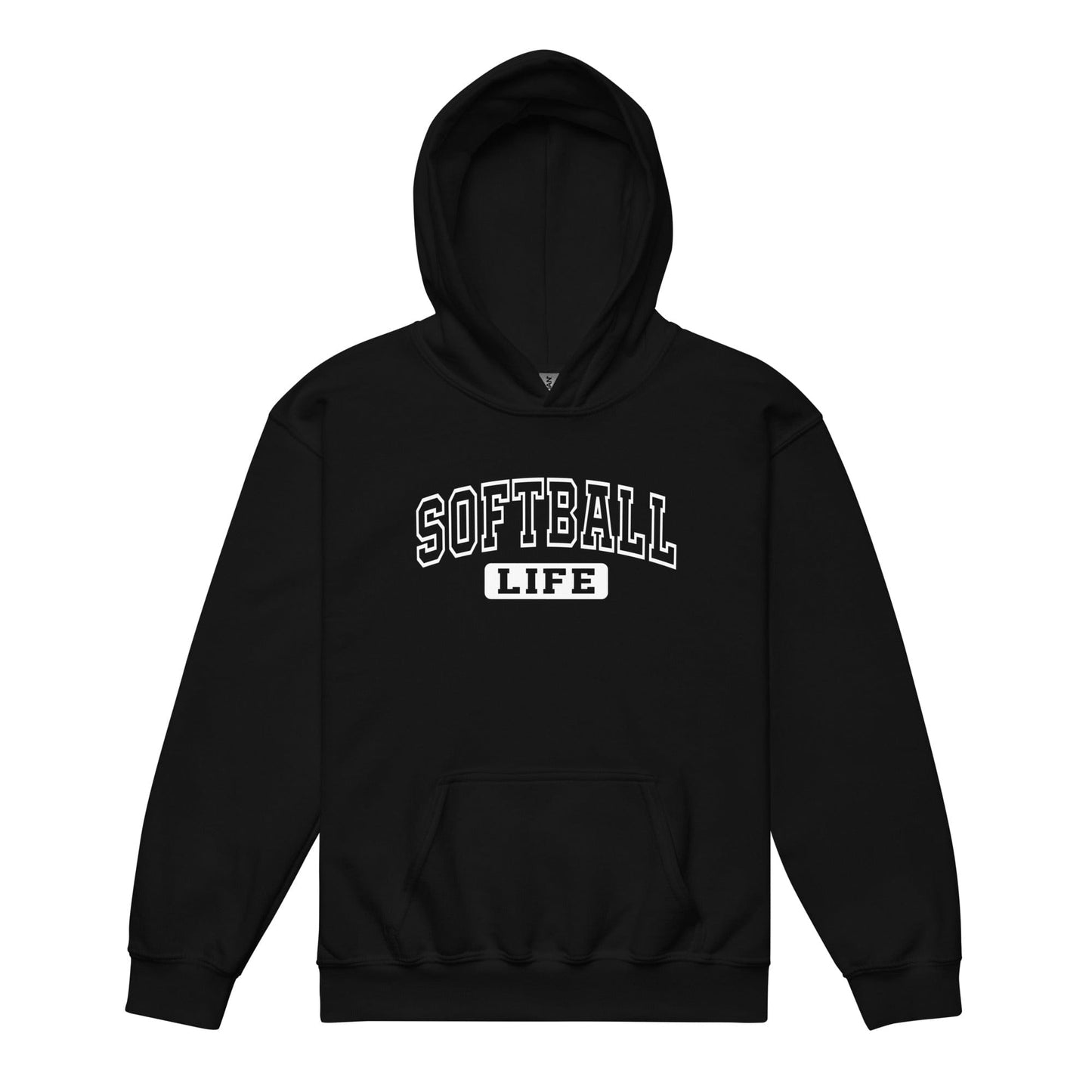 SA Apparel Youth Hoodie Black / S Softball Life - Youth Hoodie