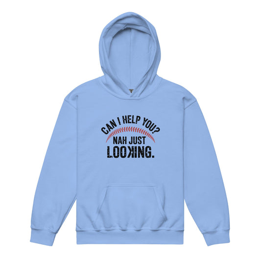 SA Apparel Youth Hoodie Carolina Blue / S Can I Help You? Nah Just Looking - Youth Hoodie