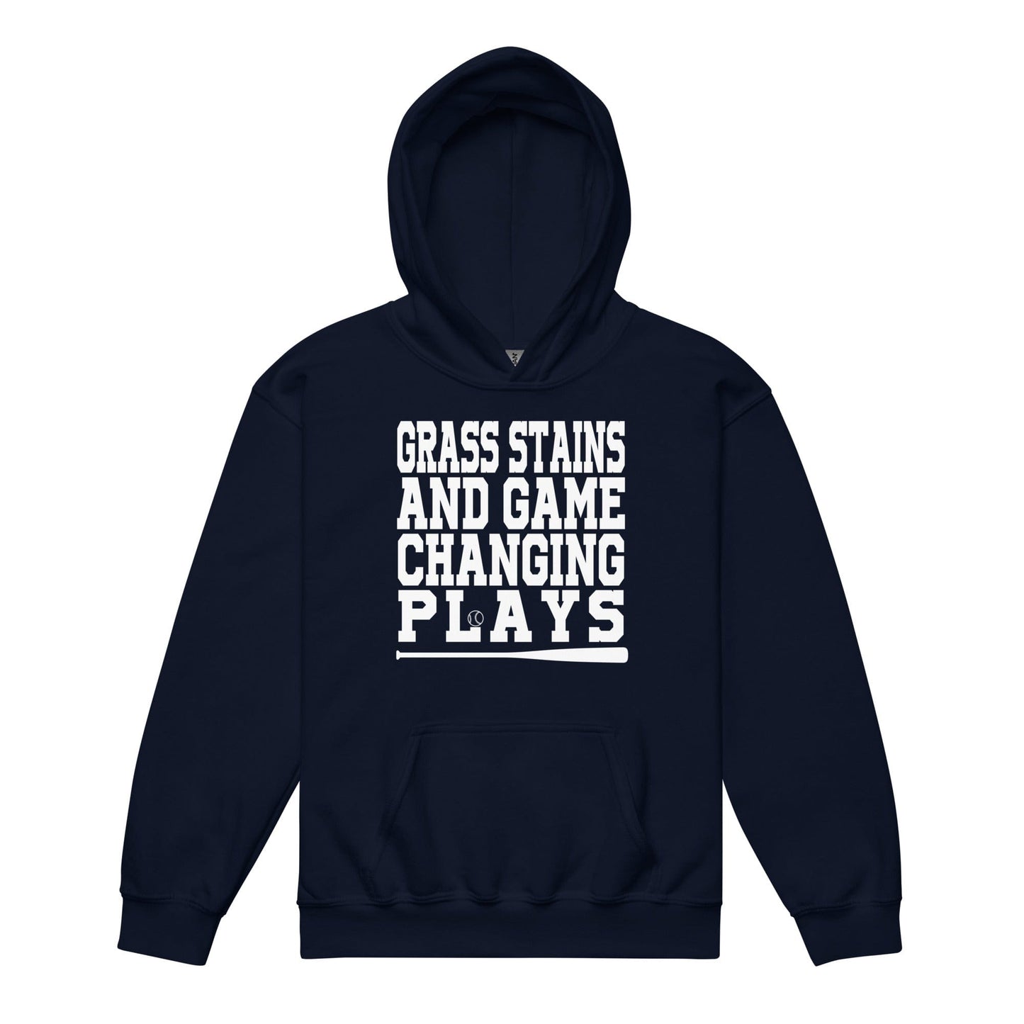 Grass Stains And Game Changing Plays - Youth Hoodie