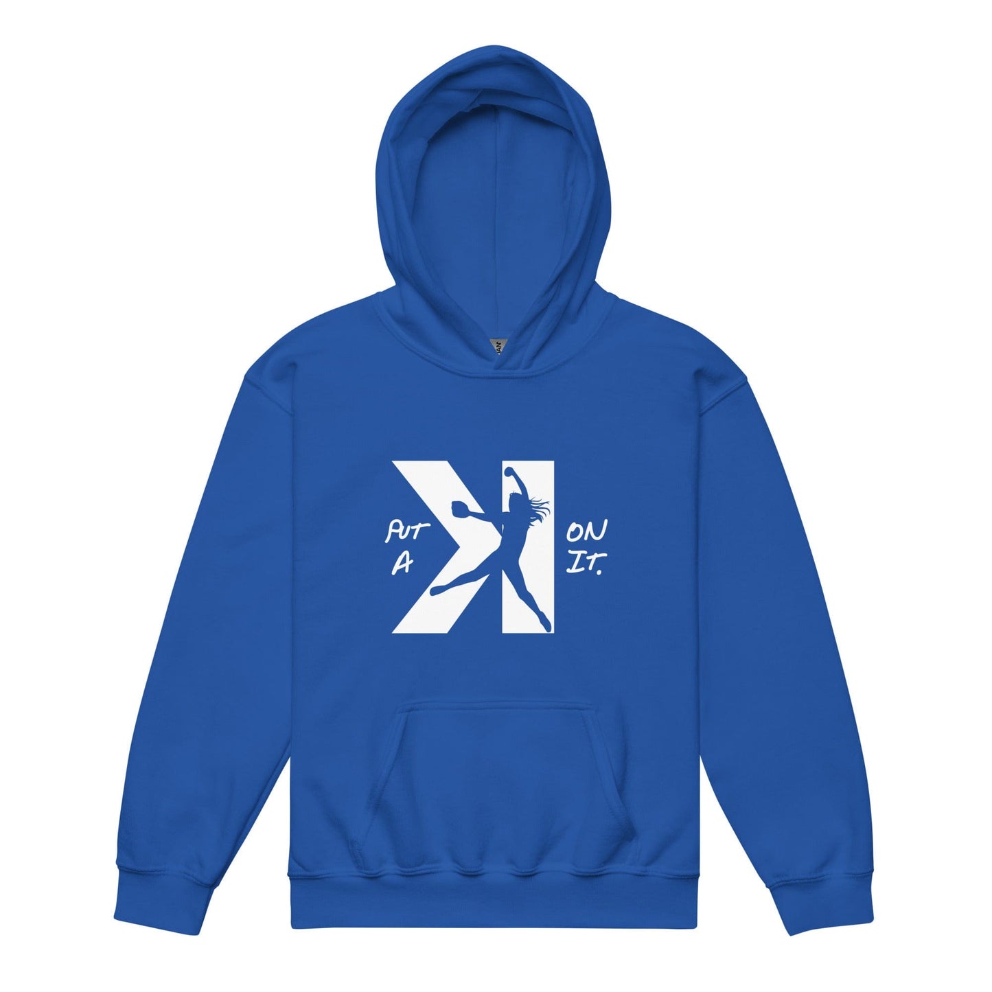 SA Apparel Youth Hoodie Royal / S Put A K On It Softball - Youth Hoodie