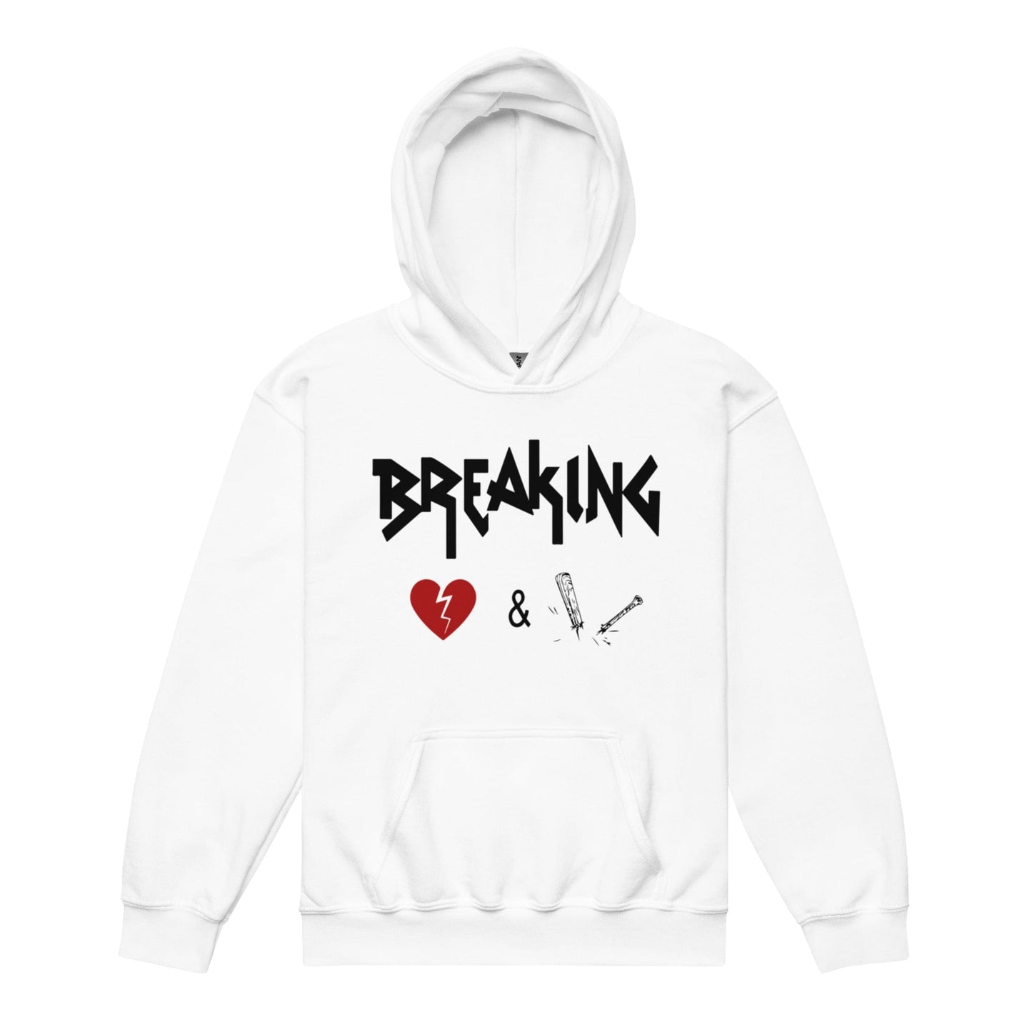 Breaking Hearts And Bats - Youth Hoodie