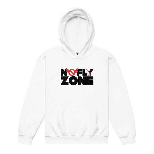 SA Apparel Hoodie White / S No Fly Zone - Youth Hoodie